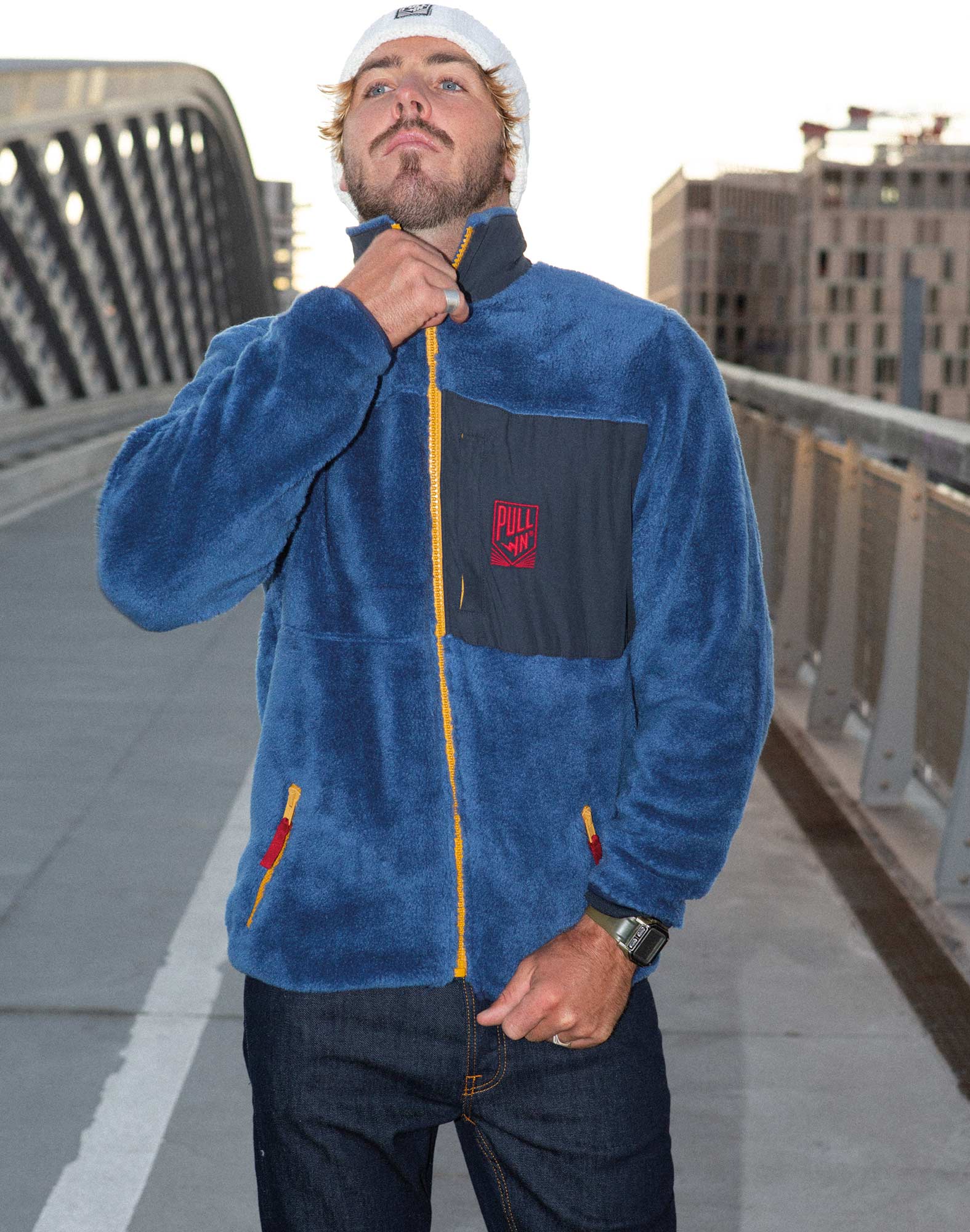veste sherpa coreblue PULLIN en polyester