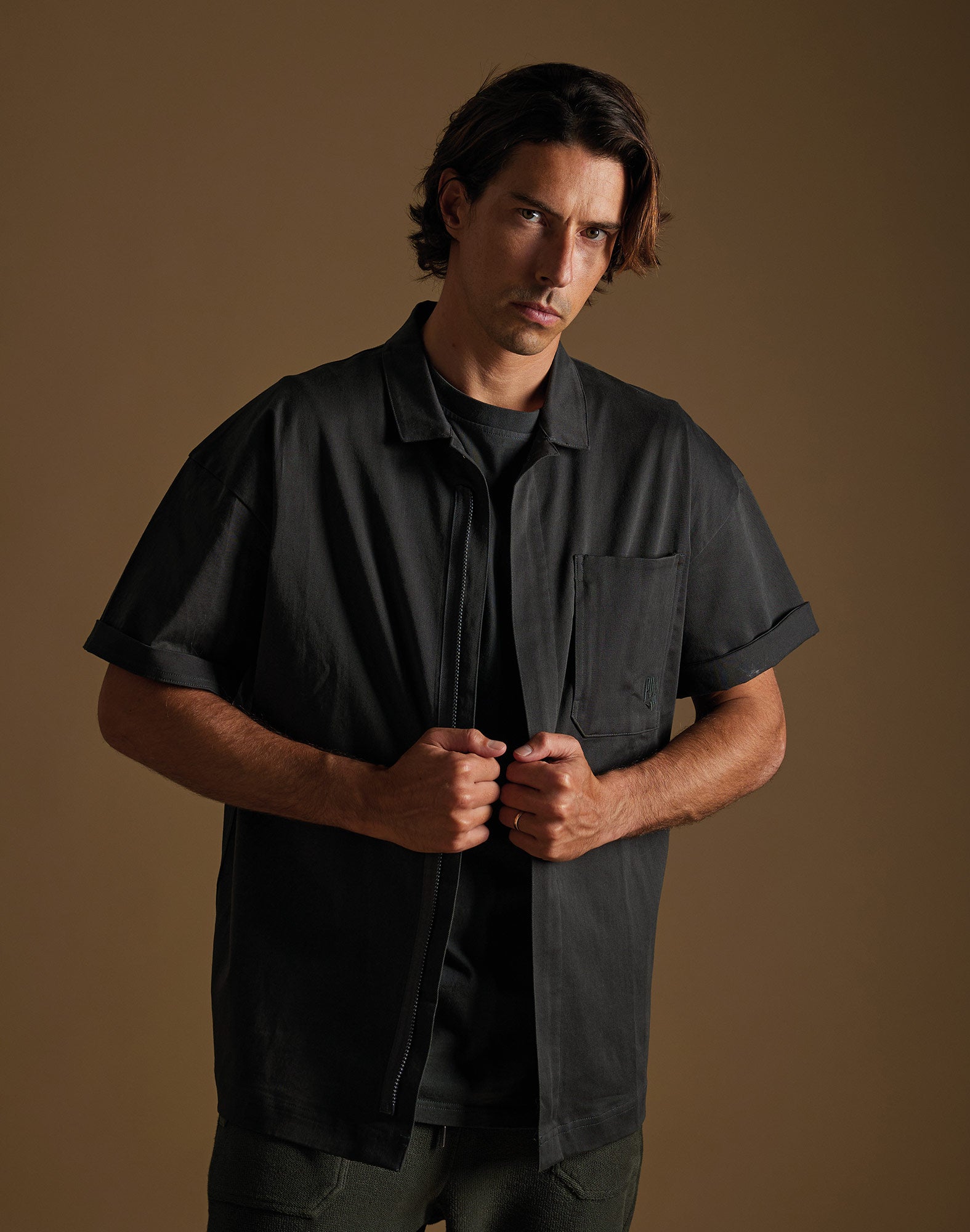 chemise oversize forest PULLIN en coton