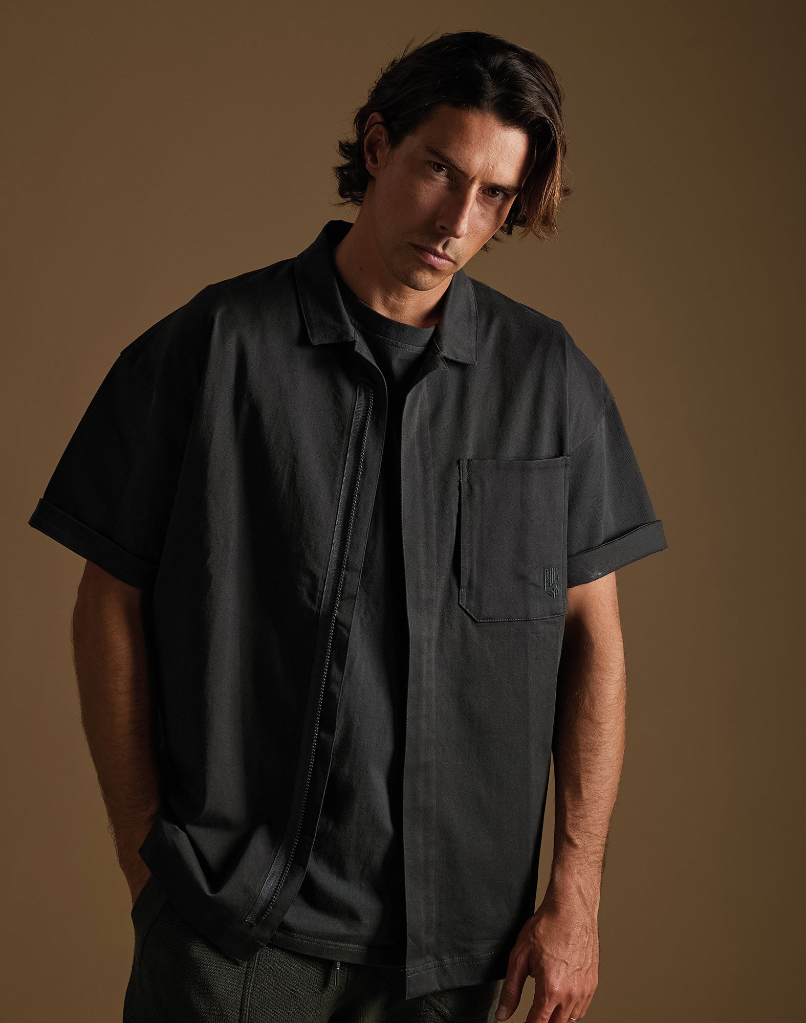 chemise oversize forest PULLIN en coton