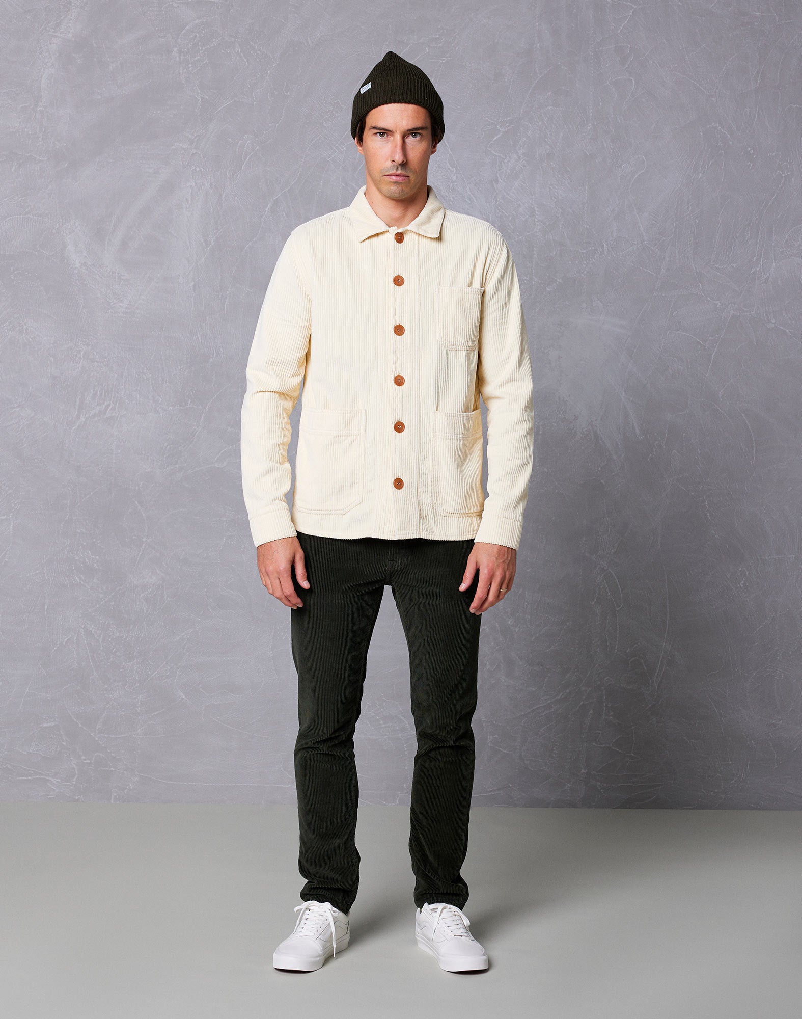 veste velours papyrus PULLIN en coton