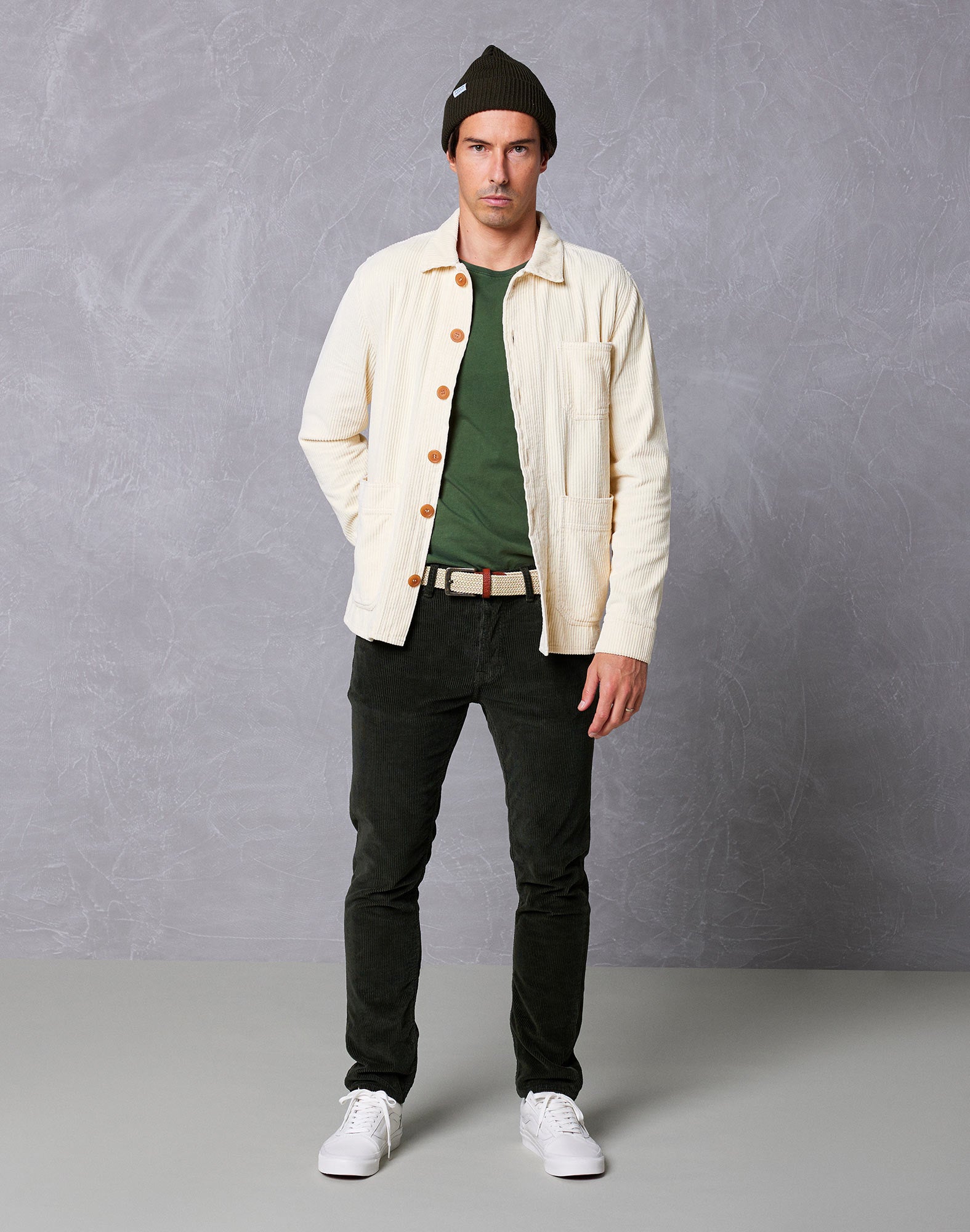 veste velours papyrus PULLIN en coton