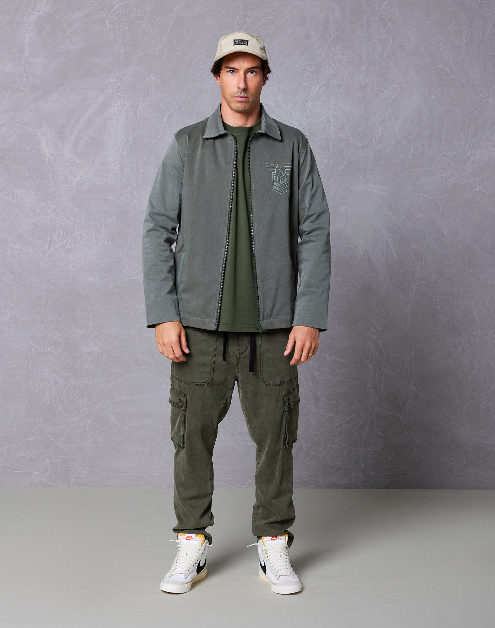 veste army PULLIN en coton