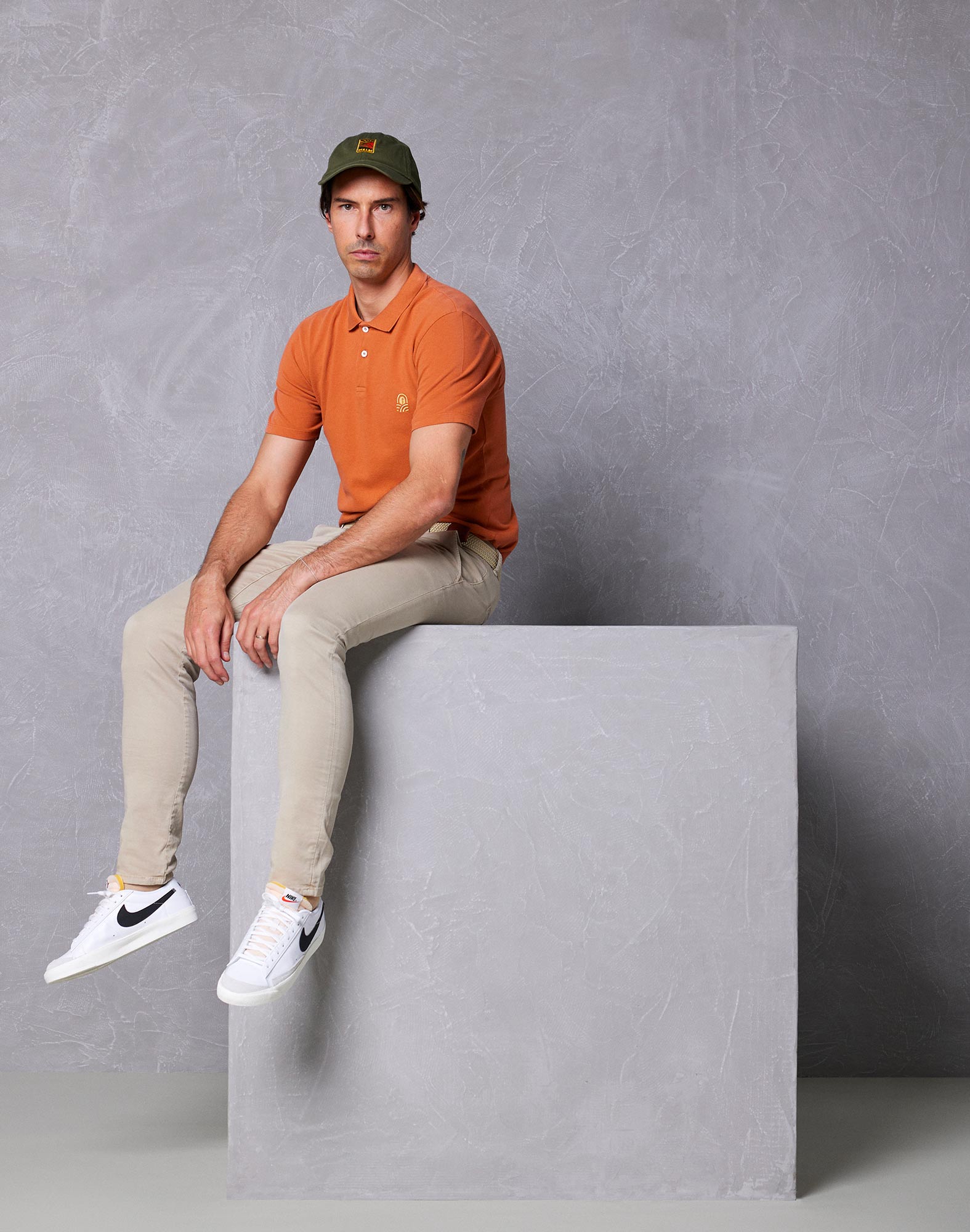 pantalon chino cream PULLIN en coton