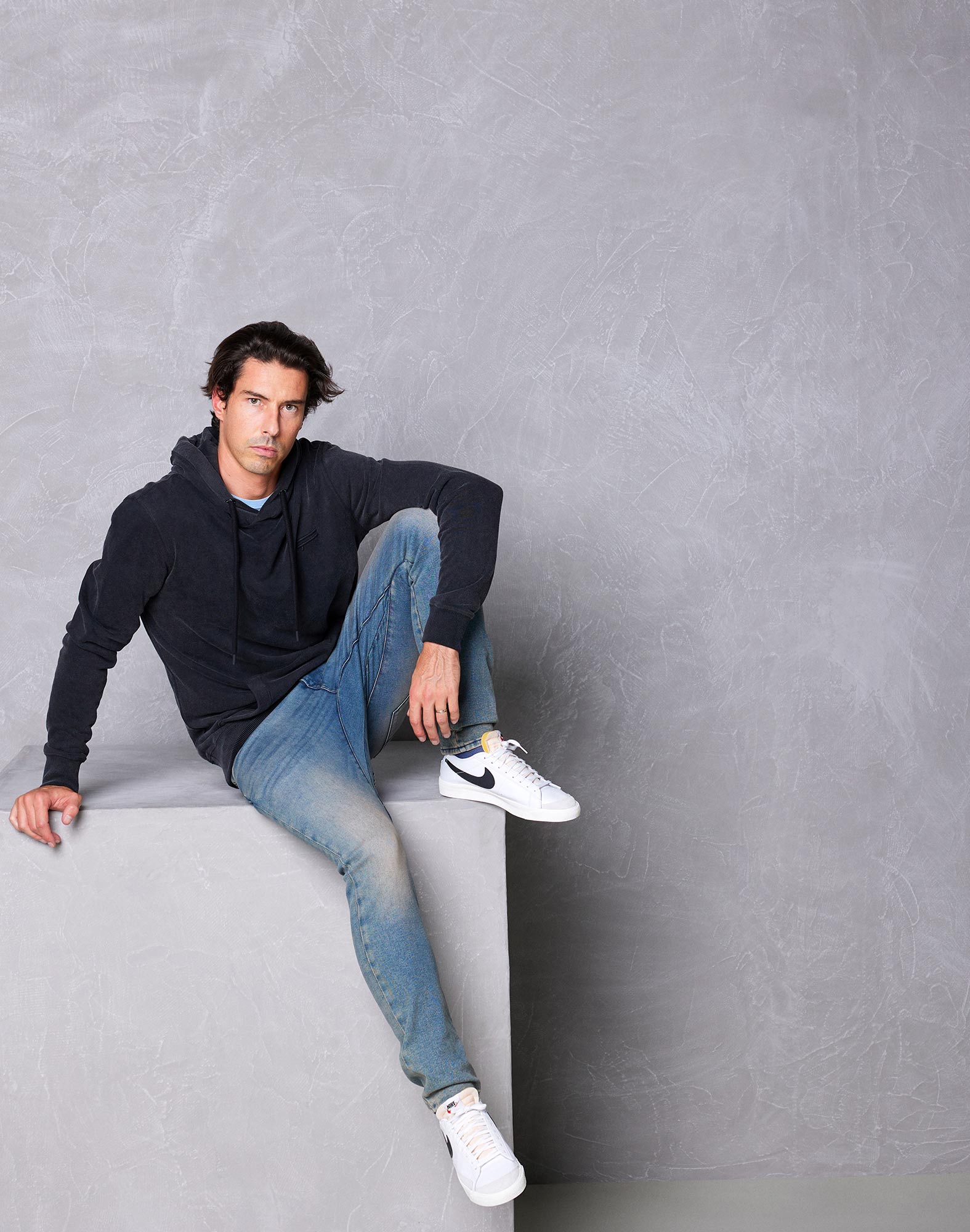 pantalon straight griffin PULLIN en coton