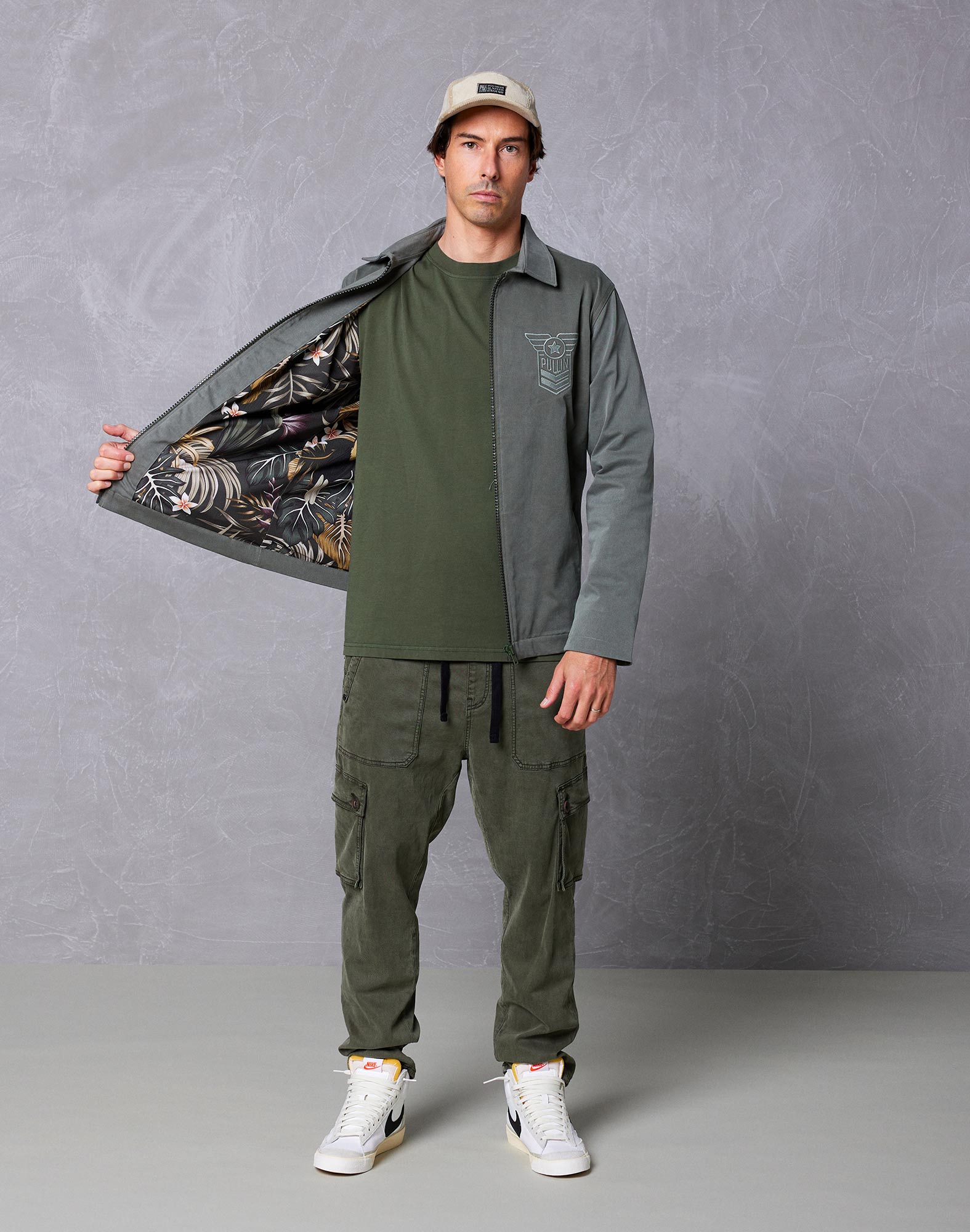 veste army PULLIN en coton