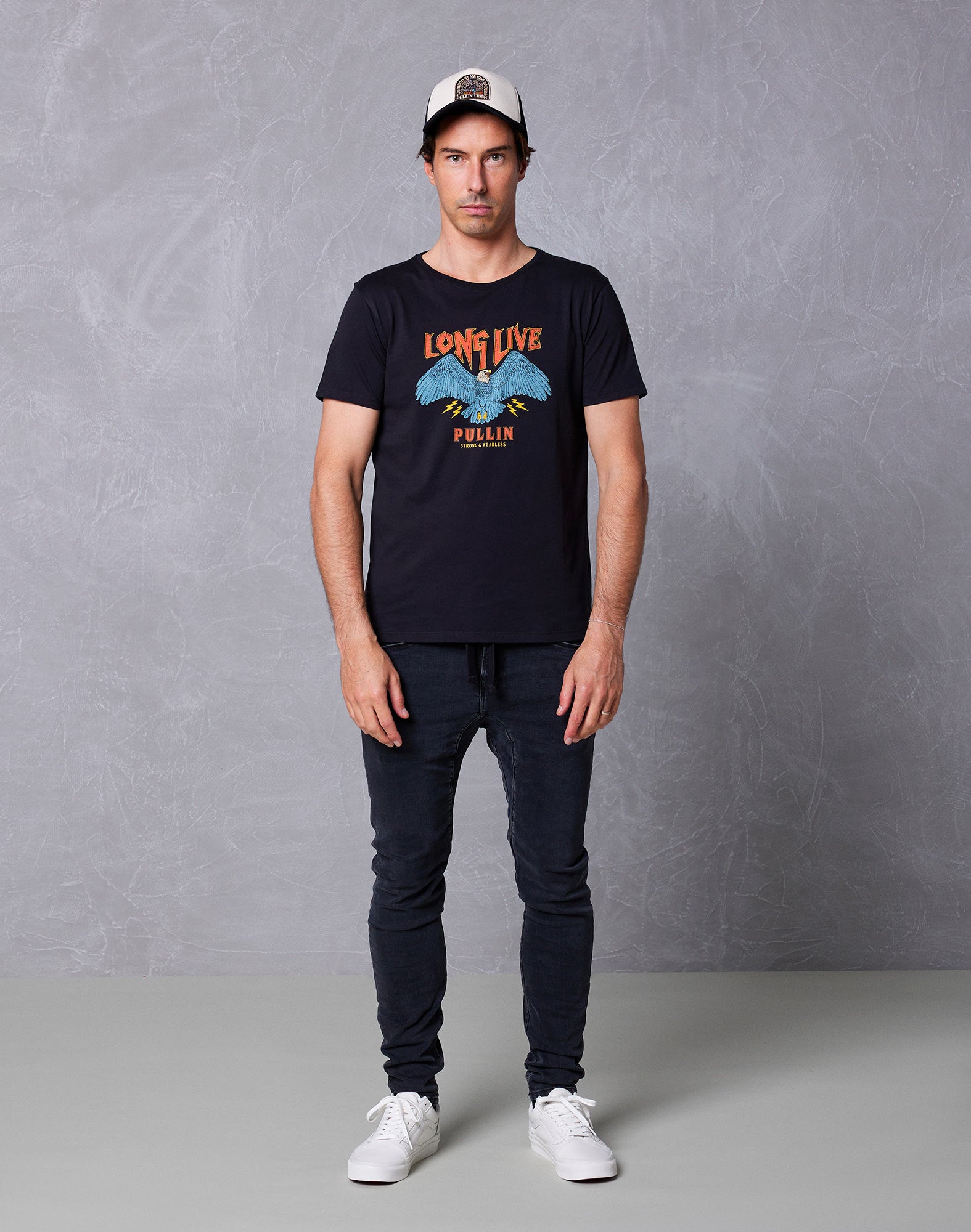 pantalon tapered blkshade PULLIN en coton