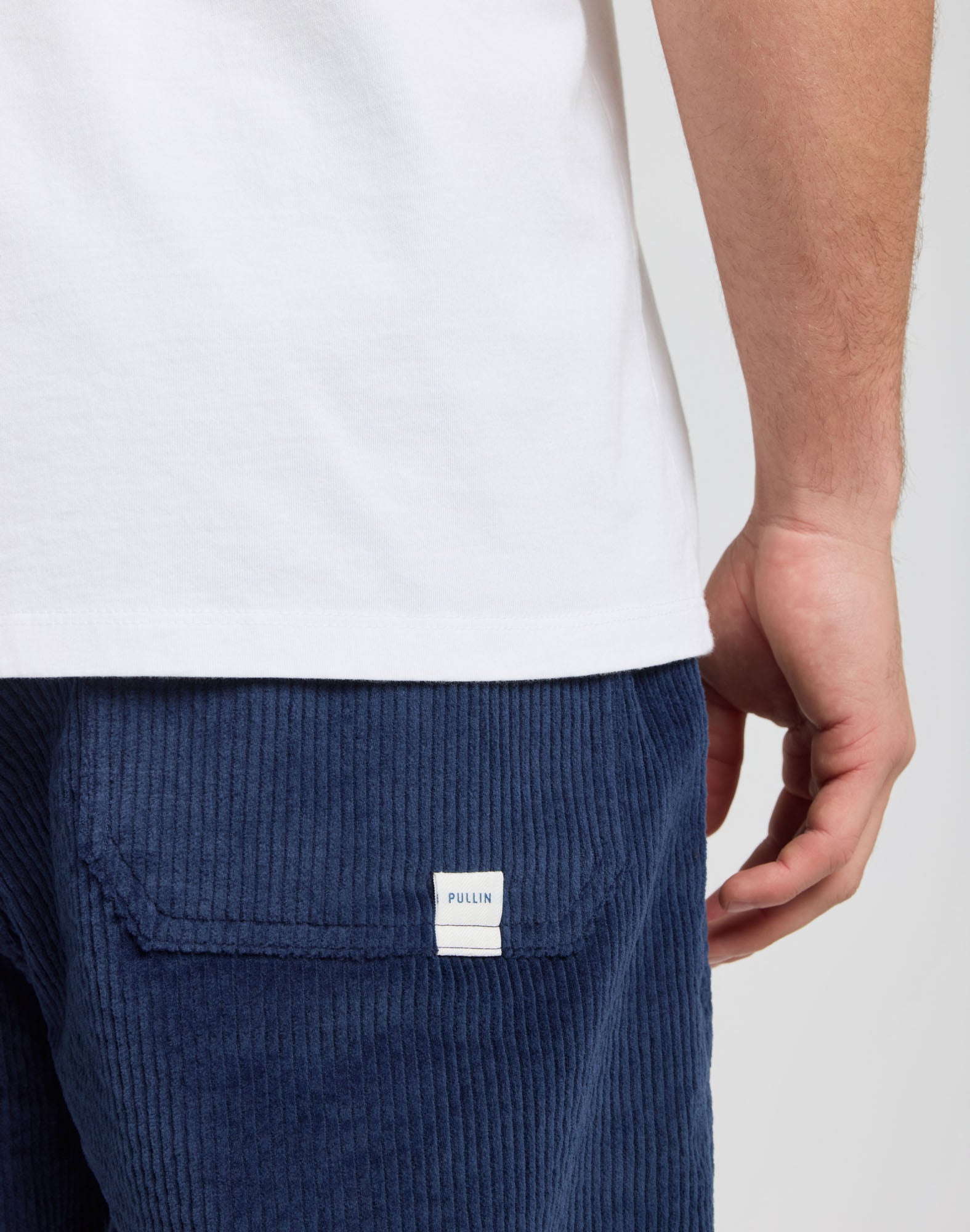 ROYDEEP BLUE LOOSE VELVET TROUSERS