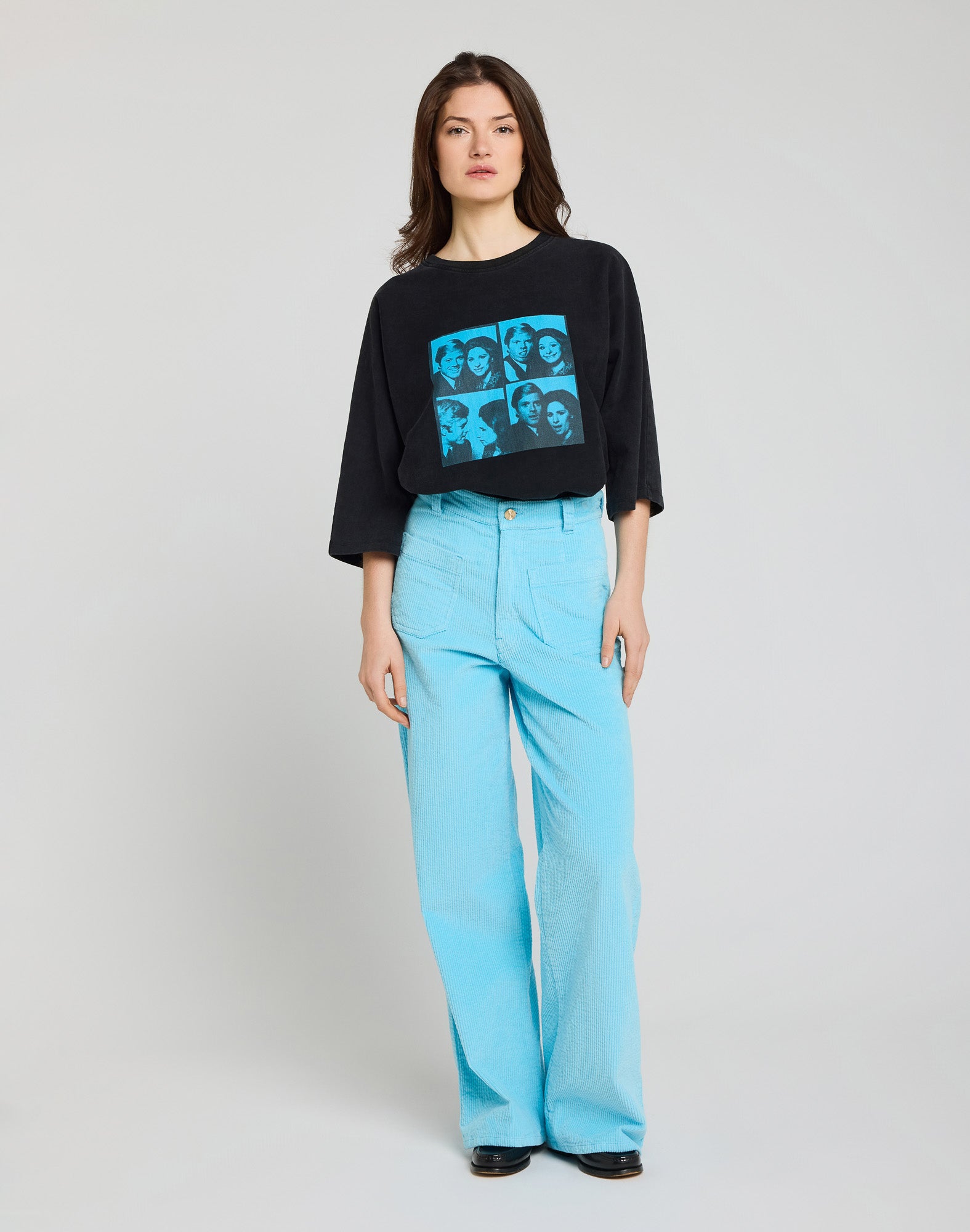 JANE VELVET CORDAZUR TROUSERS