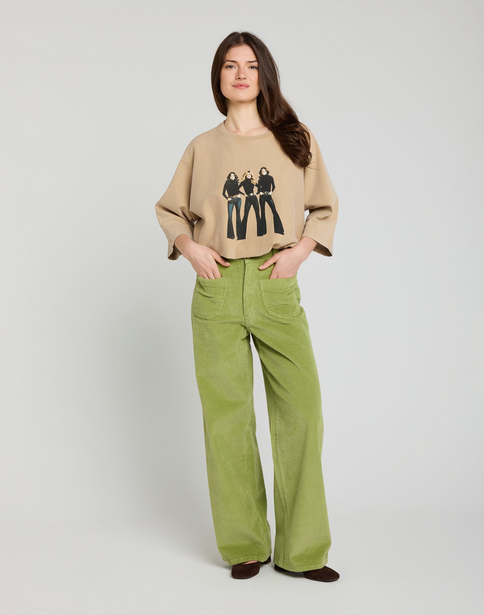 JANE CORDGREENY VELVET TROUSERS