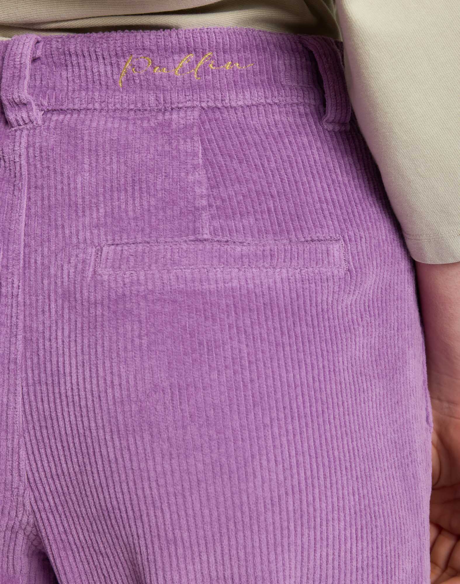 JANE CORPURPLE VELVET TROUSERS