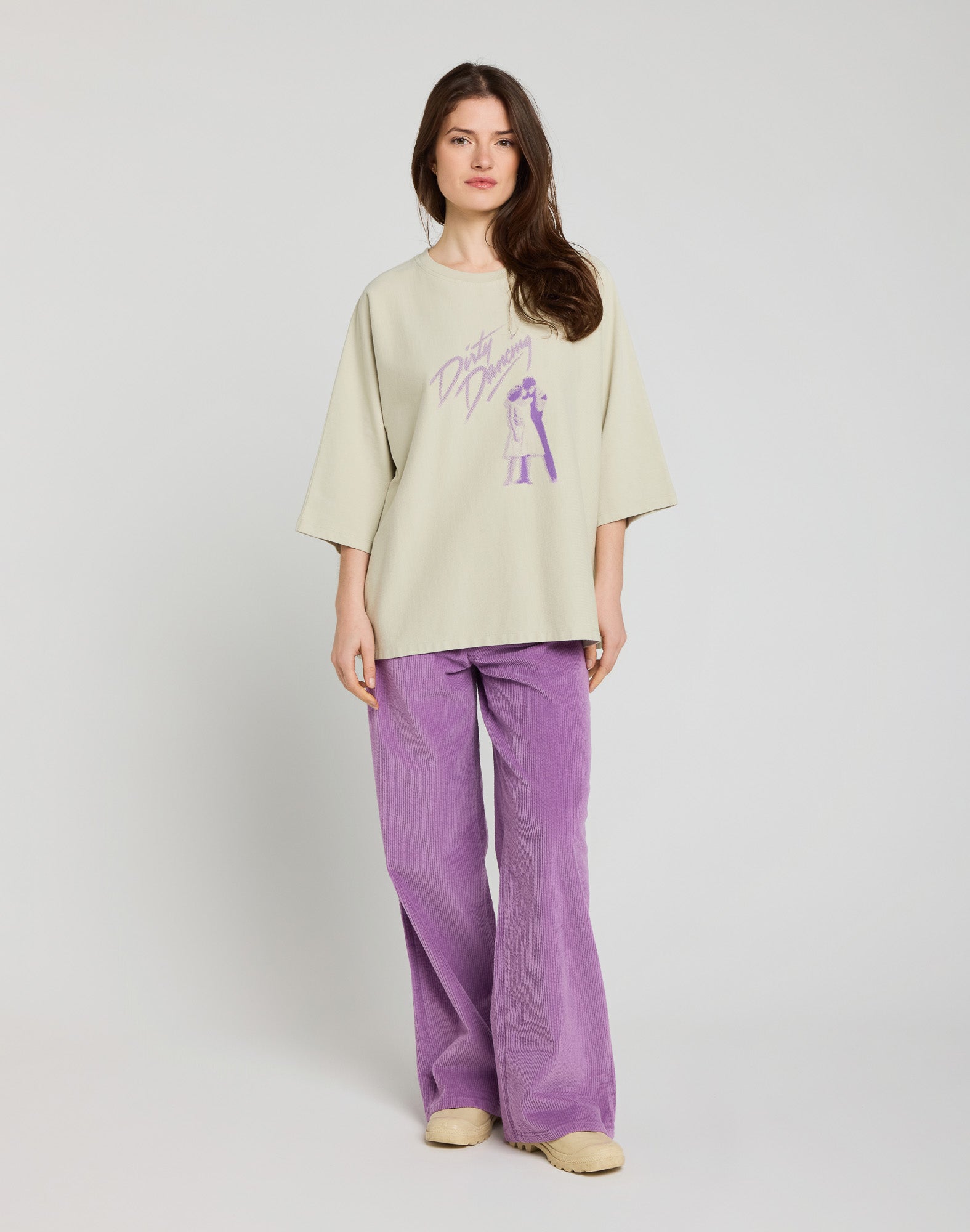 JANE CORPURPLE VELVET TROUSERS