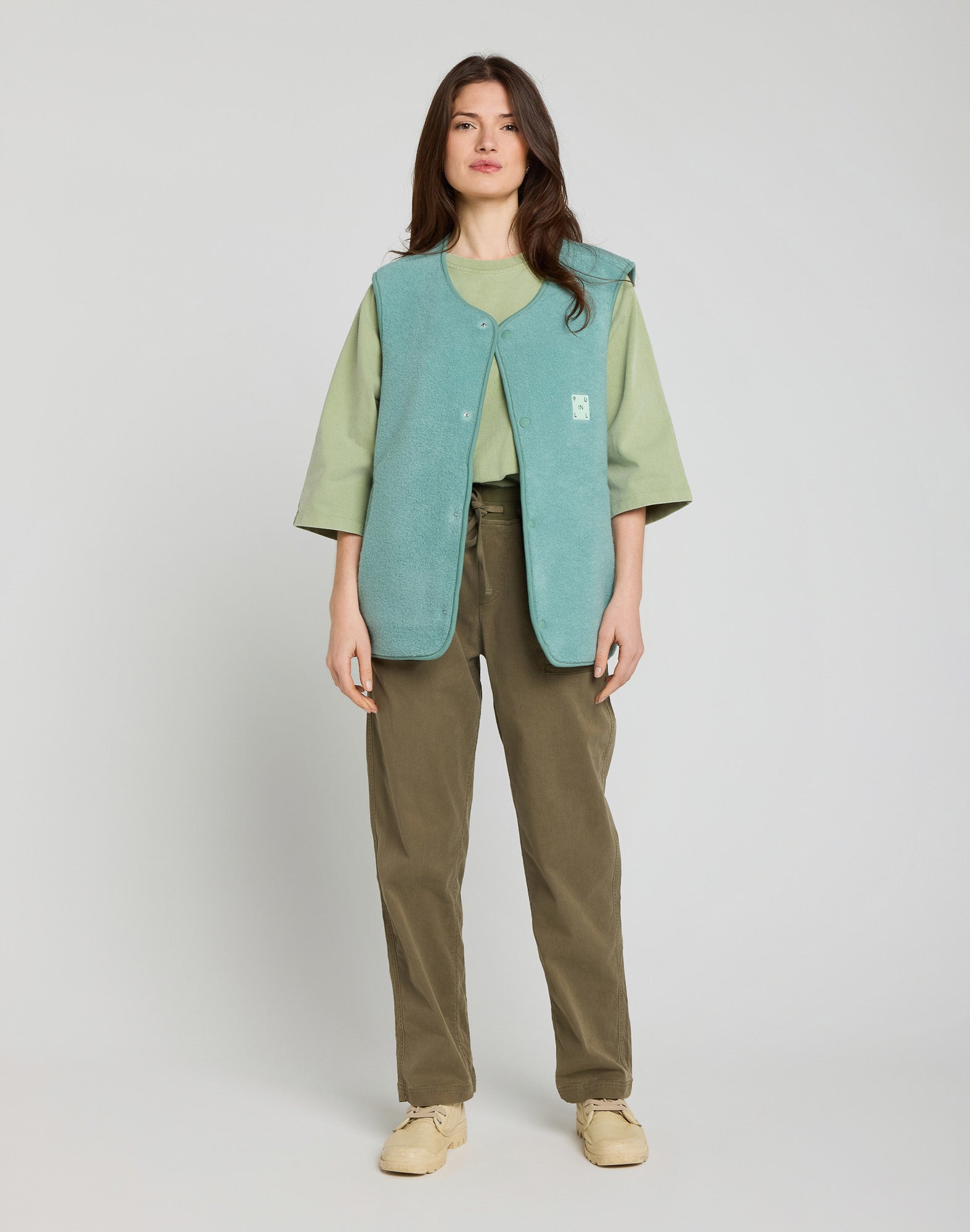 LOOSE OLIVE TROUSERS