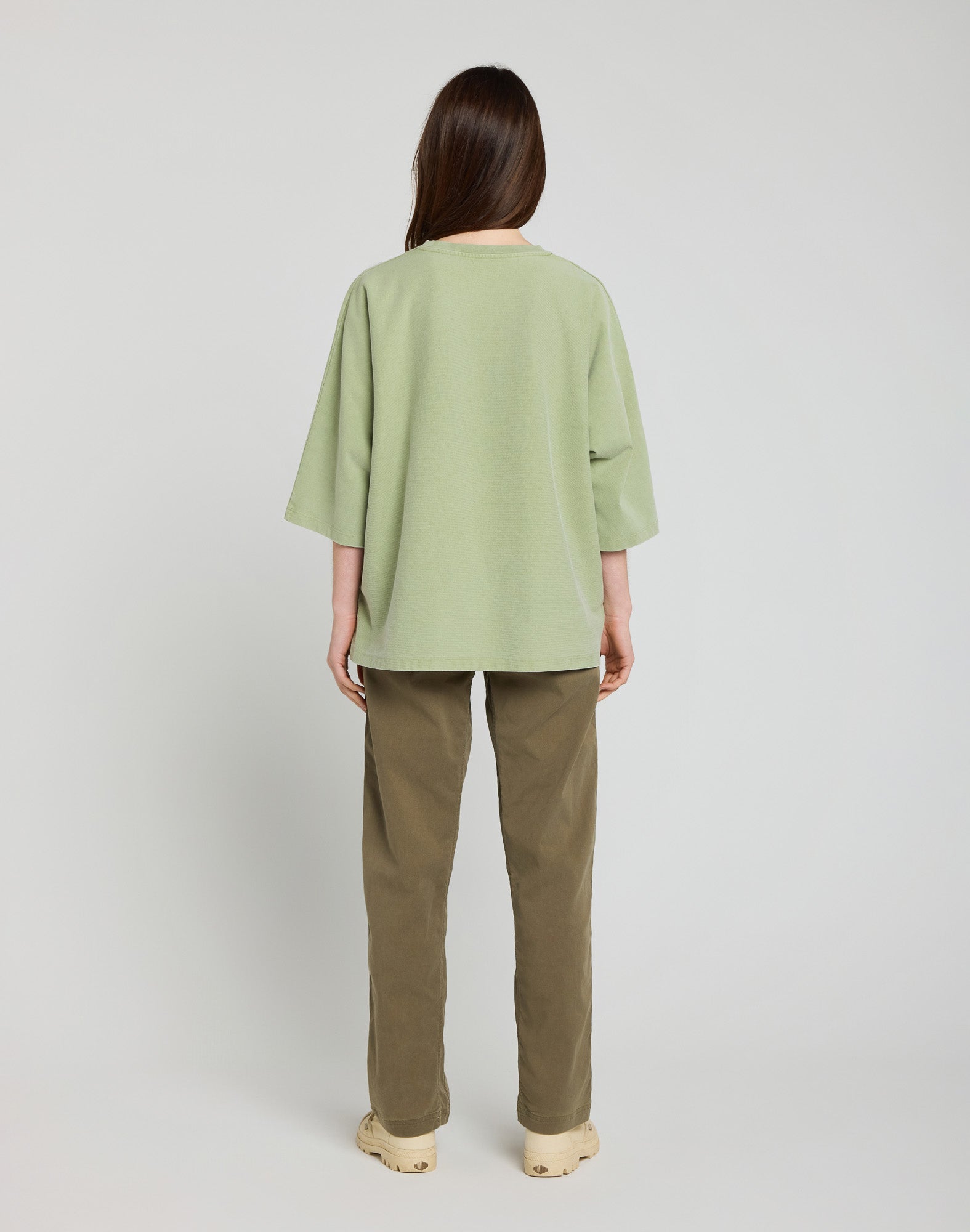 LOOSE OLIVE TROUSERS