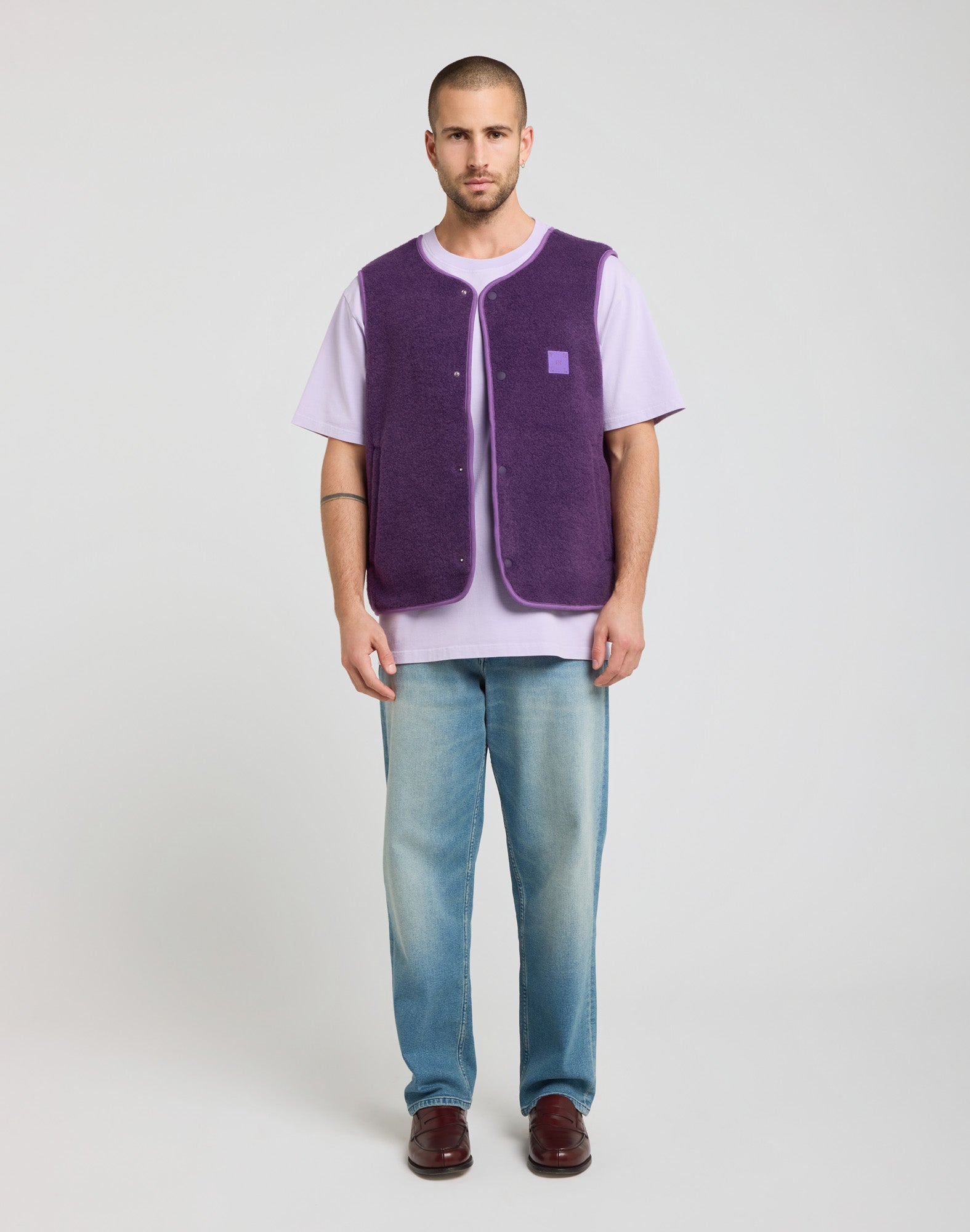 PURPLE SLEEVE VEST
