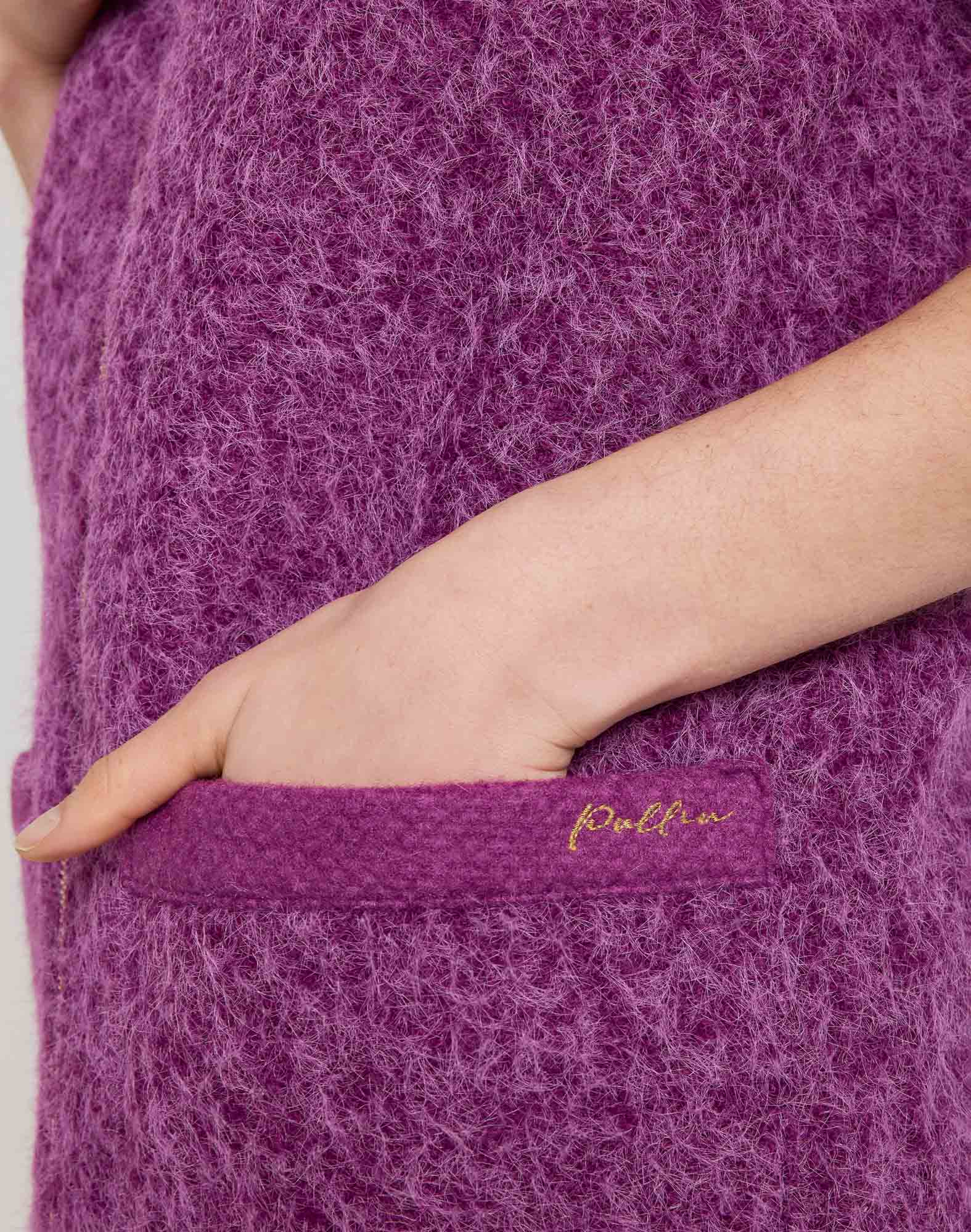 PURPLE SLEEVELESS JACKET