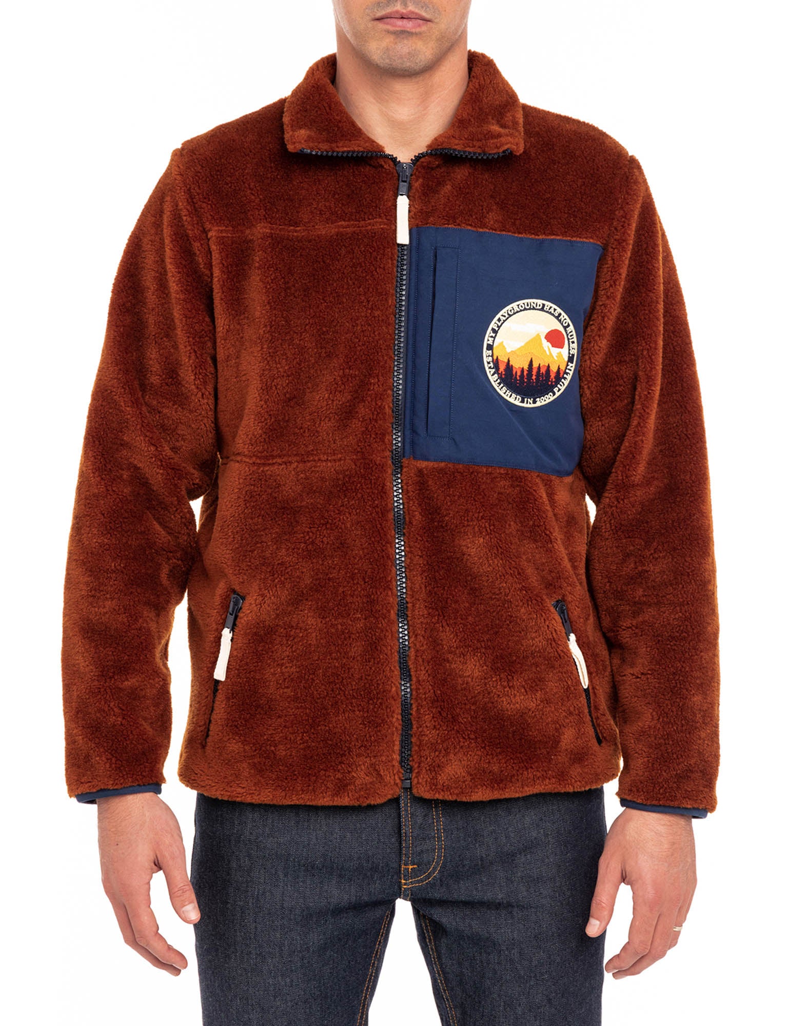 veste sherpa goldenbrow PULLIN en polyester