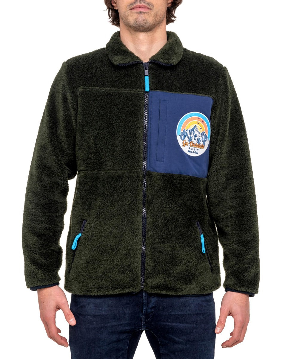 veste homme artik khaki PULLIN en polyester