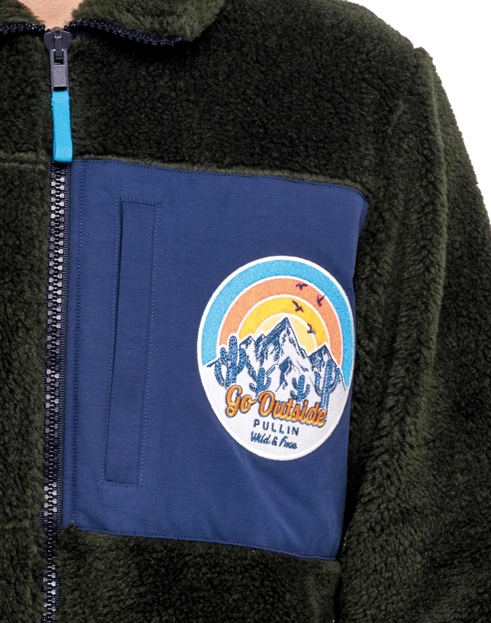 veste homme artik khaki PULLIN en polyester