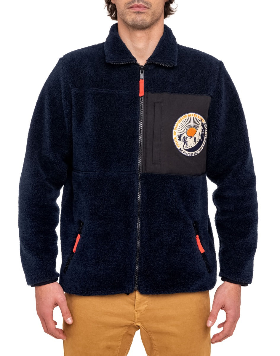 veste homme artik navy PULLIN en polyester