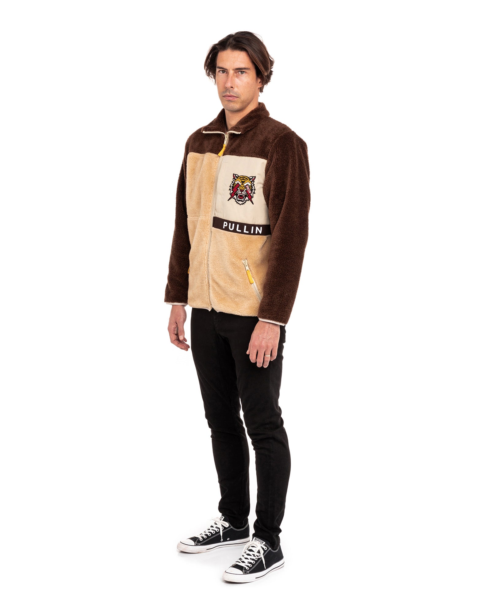 veste sherpa tigerbrown PULLIN en polyester