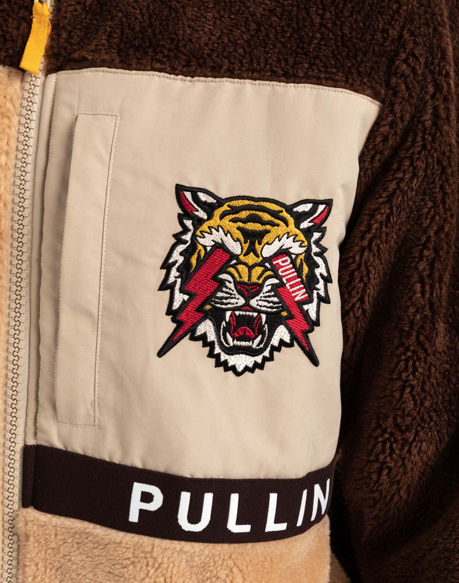 veste sherpa tigerbrown PULLIN en polyester