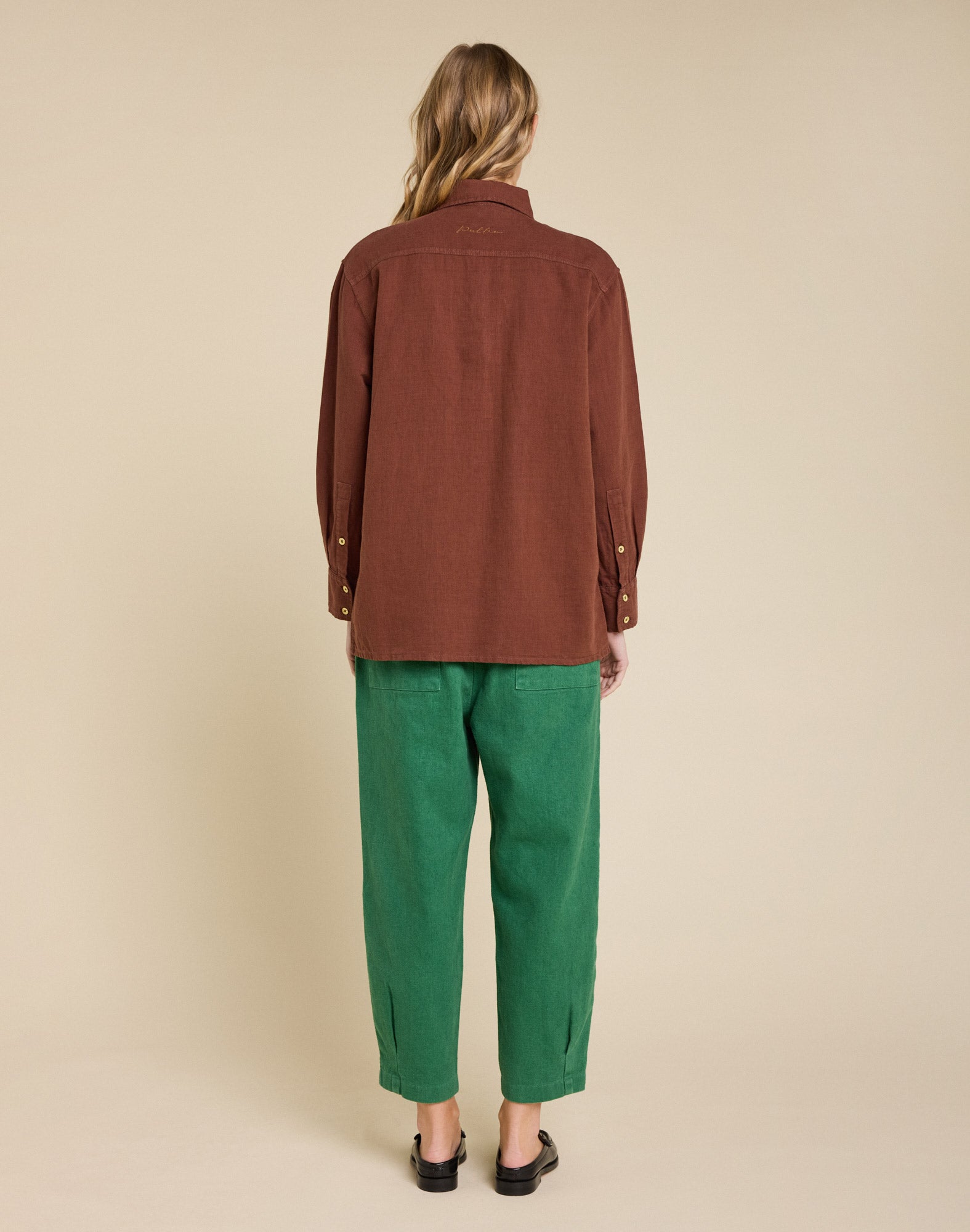 chemise lin mocha PULLIN en lin