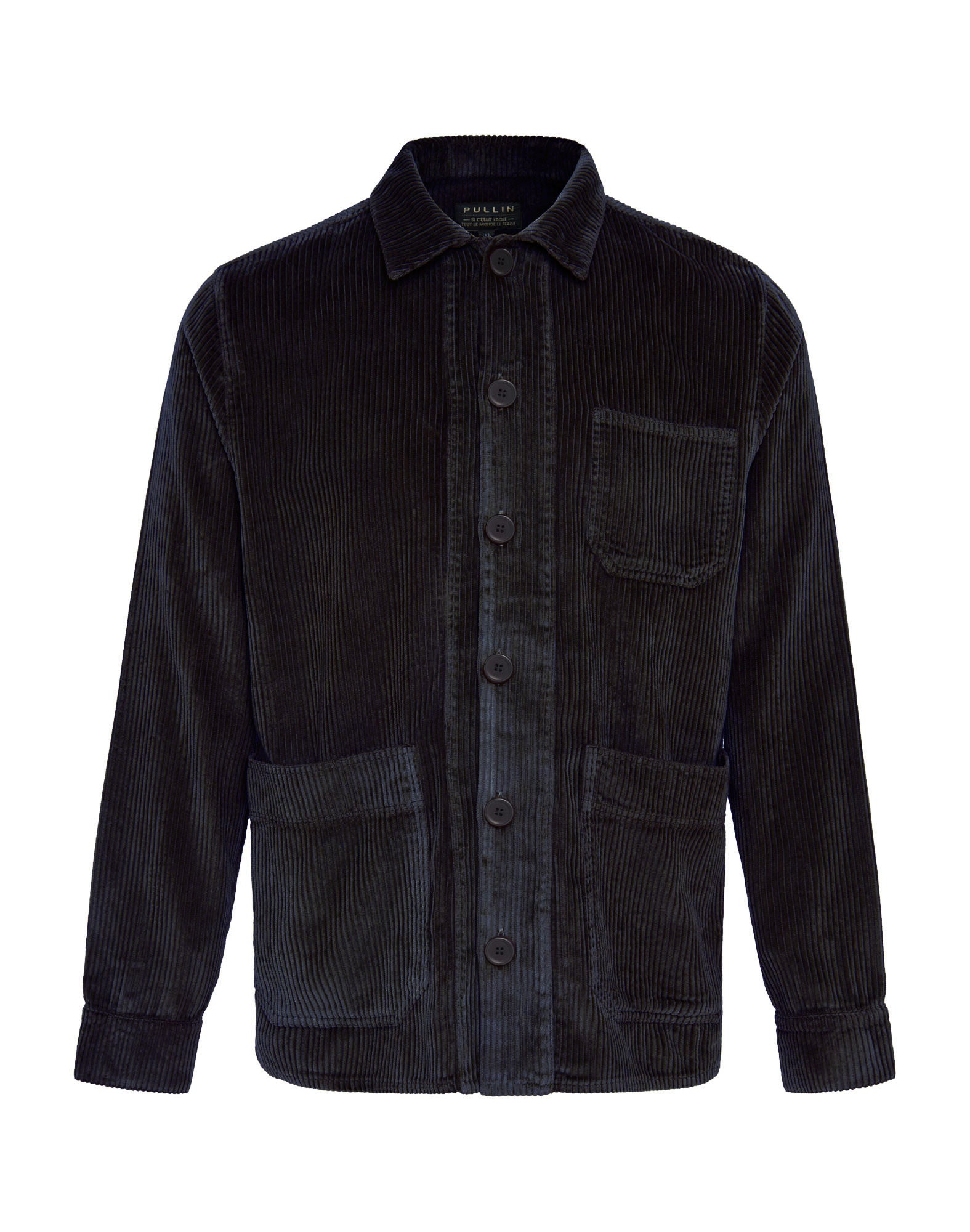 veste velours black PULLIN en coton