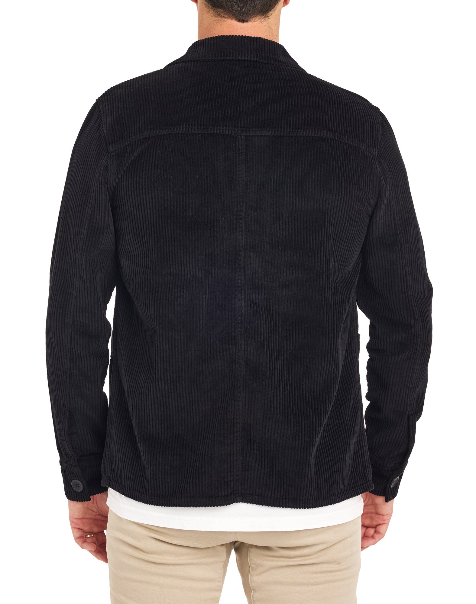 veste velours black PULLIN en coton