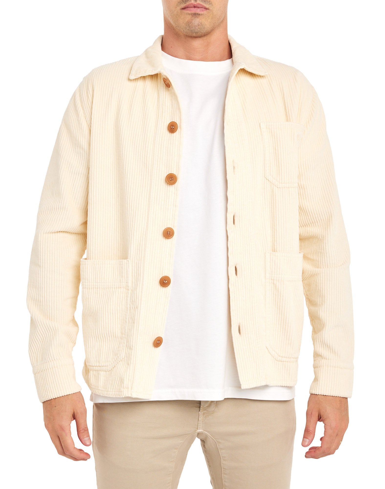 veste velours papyrus PULLIN en coton