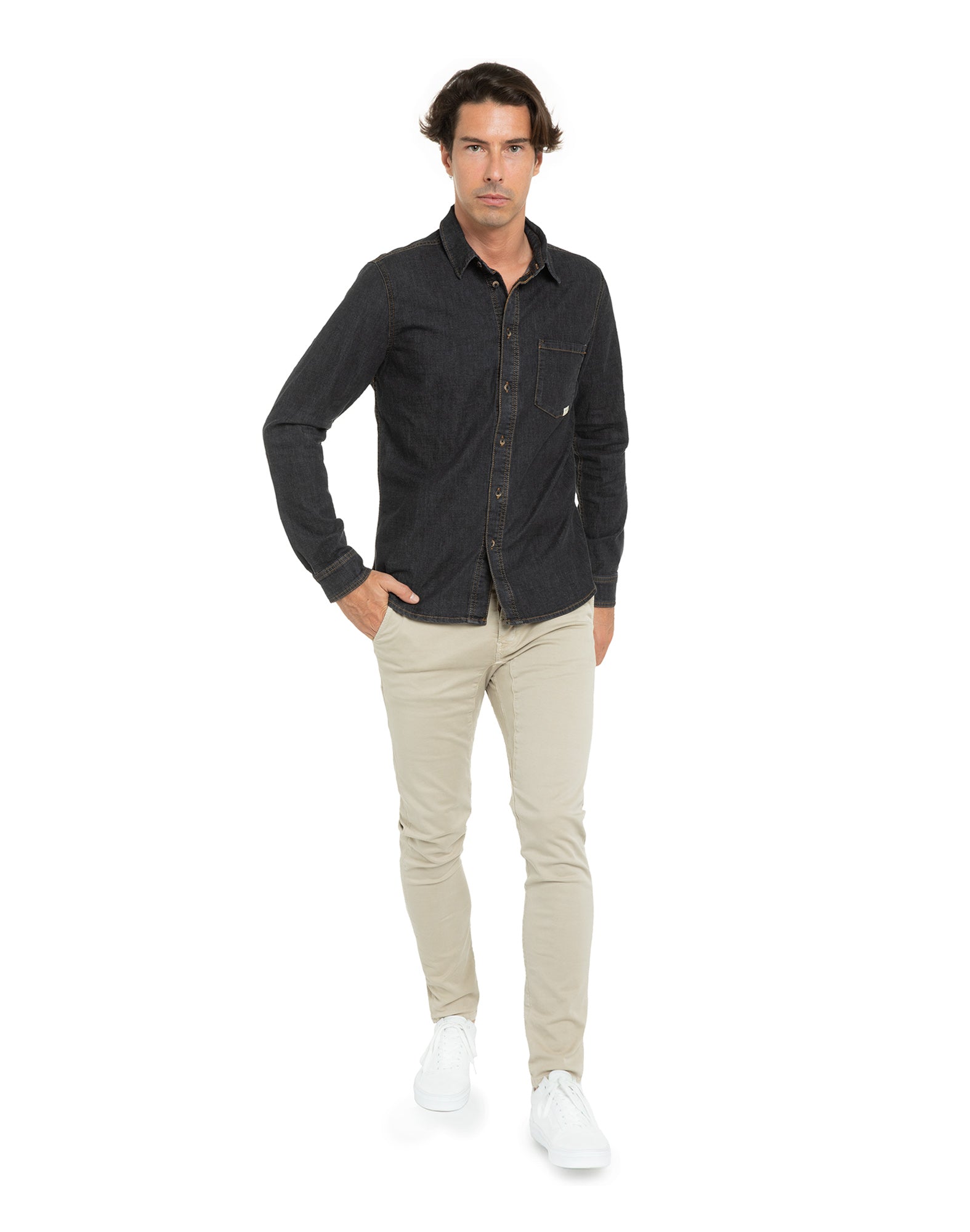 chemise black PULLIN en coton