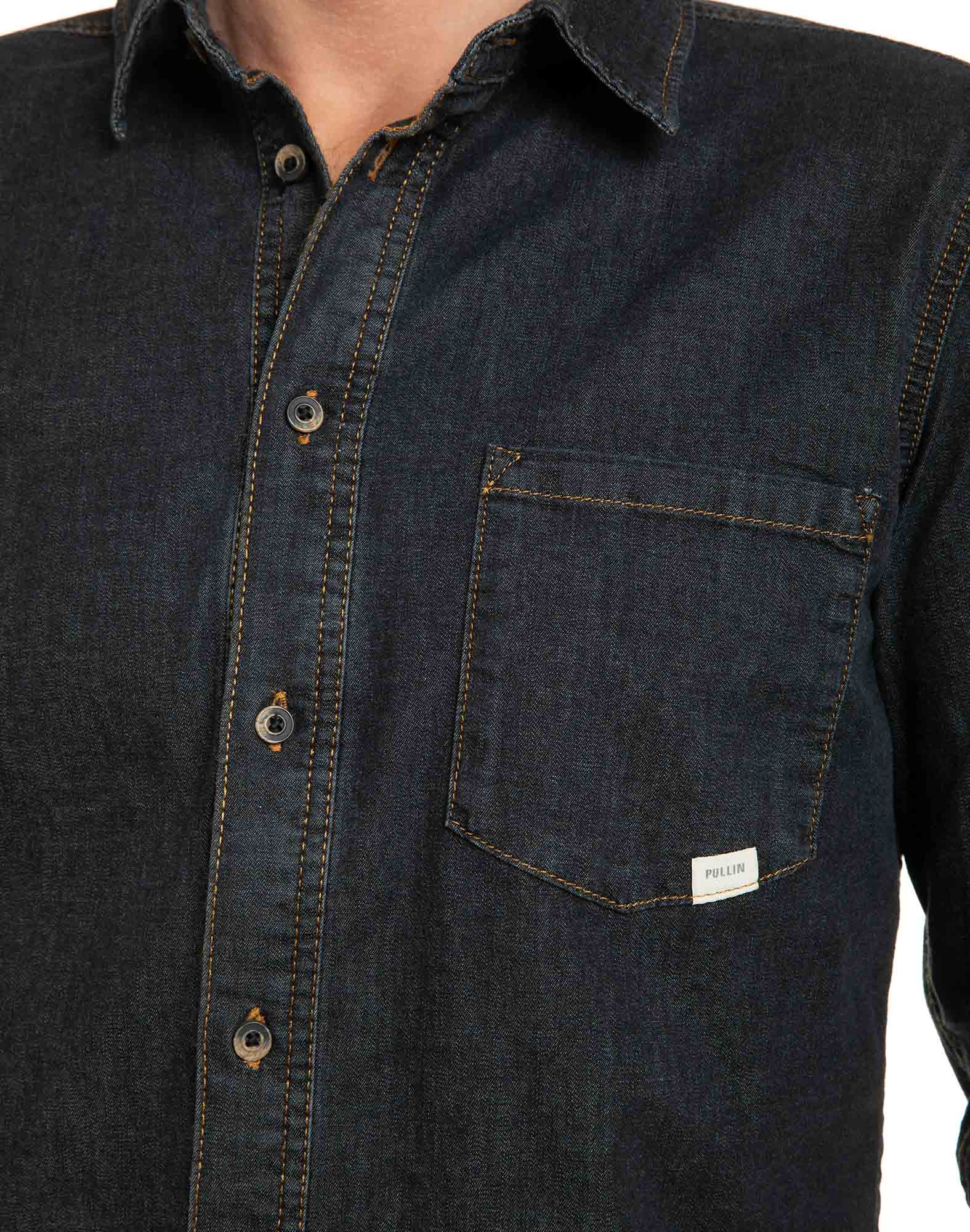 chemise black PULLIN en coton