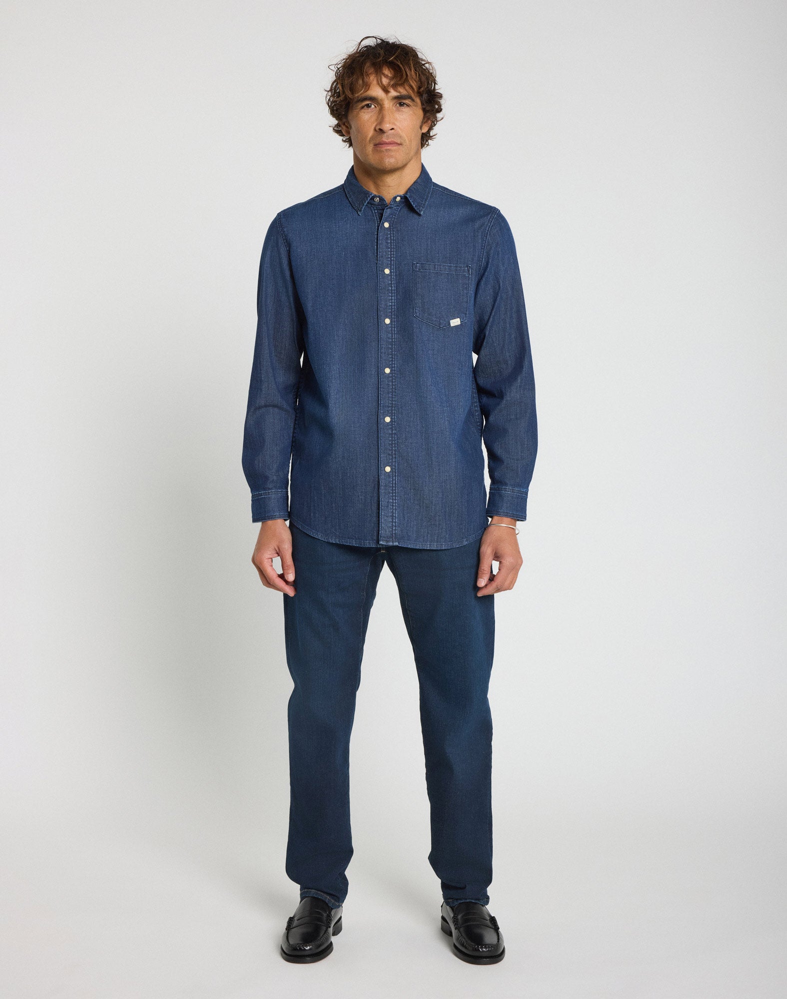 chemise mixte homme blue PULLIN en coton