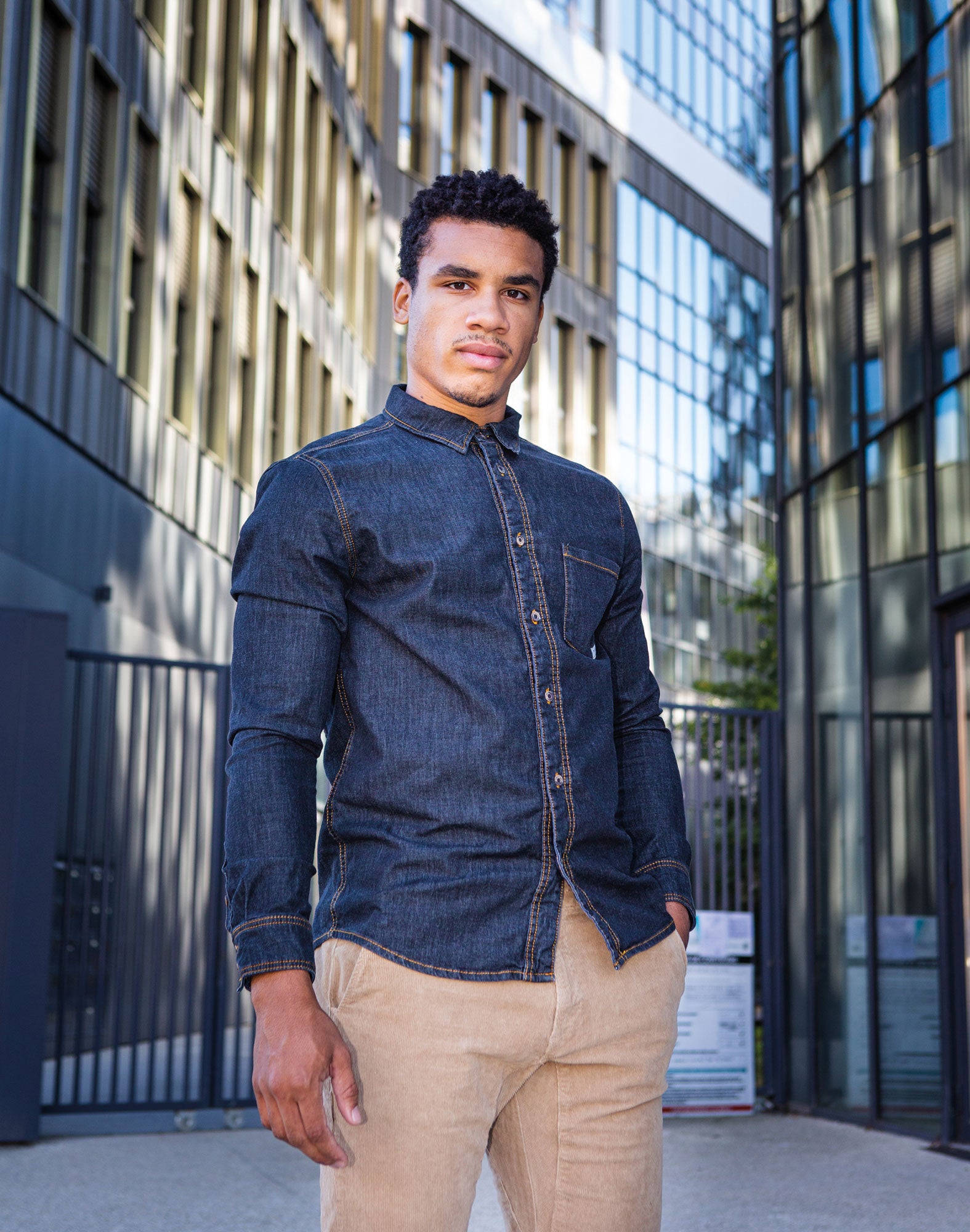 chemise lightblue PULLIN en cotton