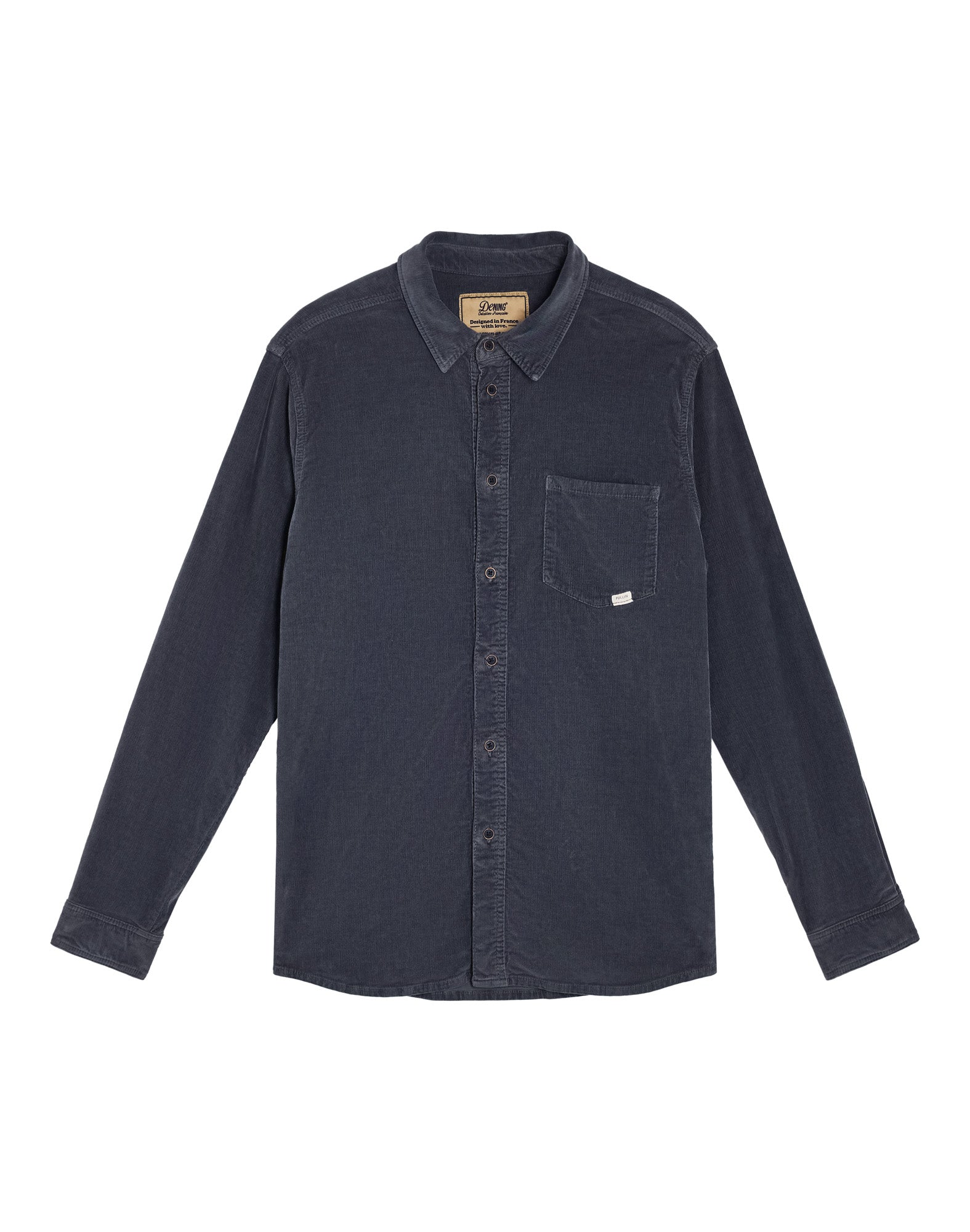 chemise velours abyss PULLIN en coton