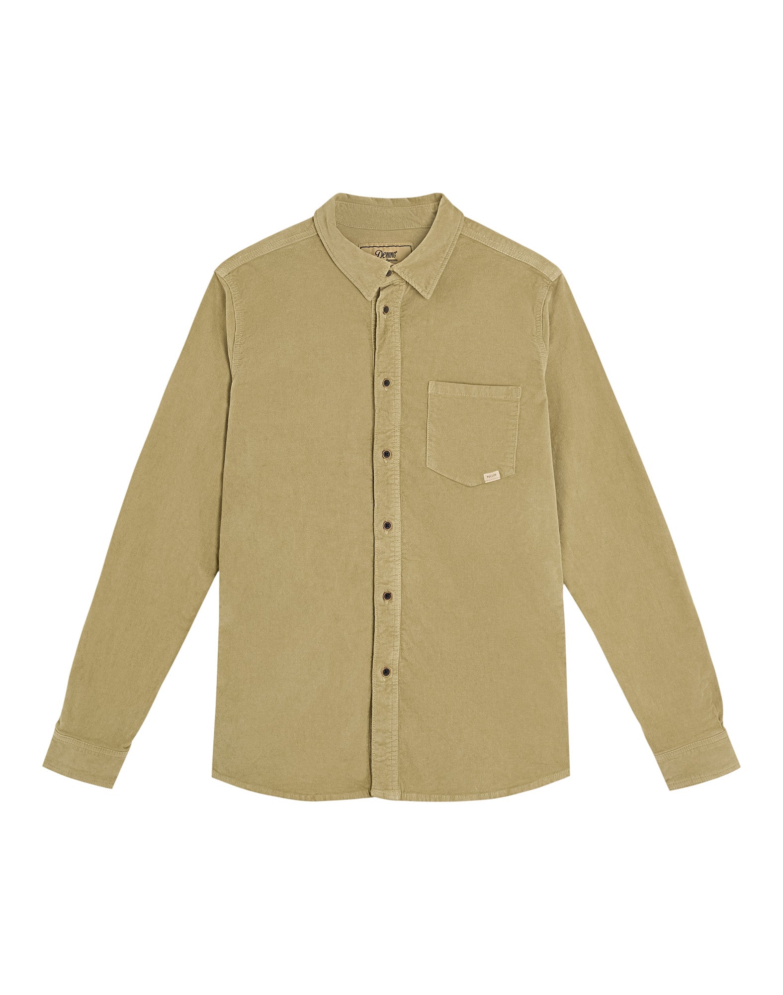 chemise velours beige PULLIN en coton