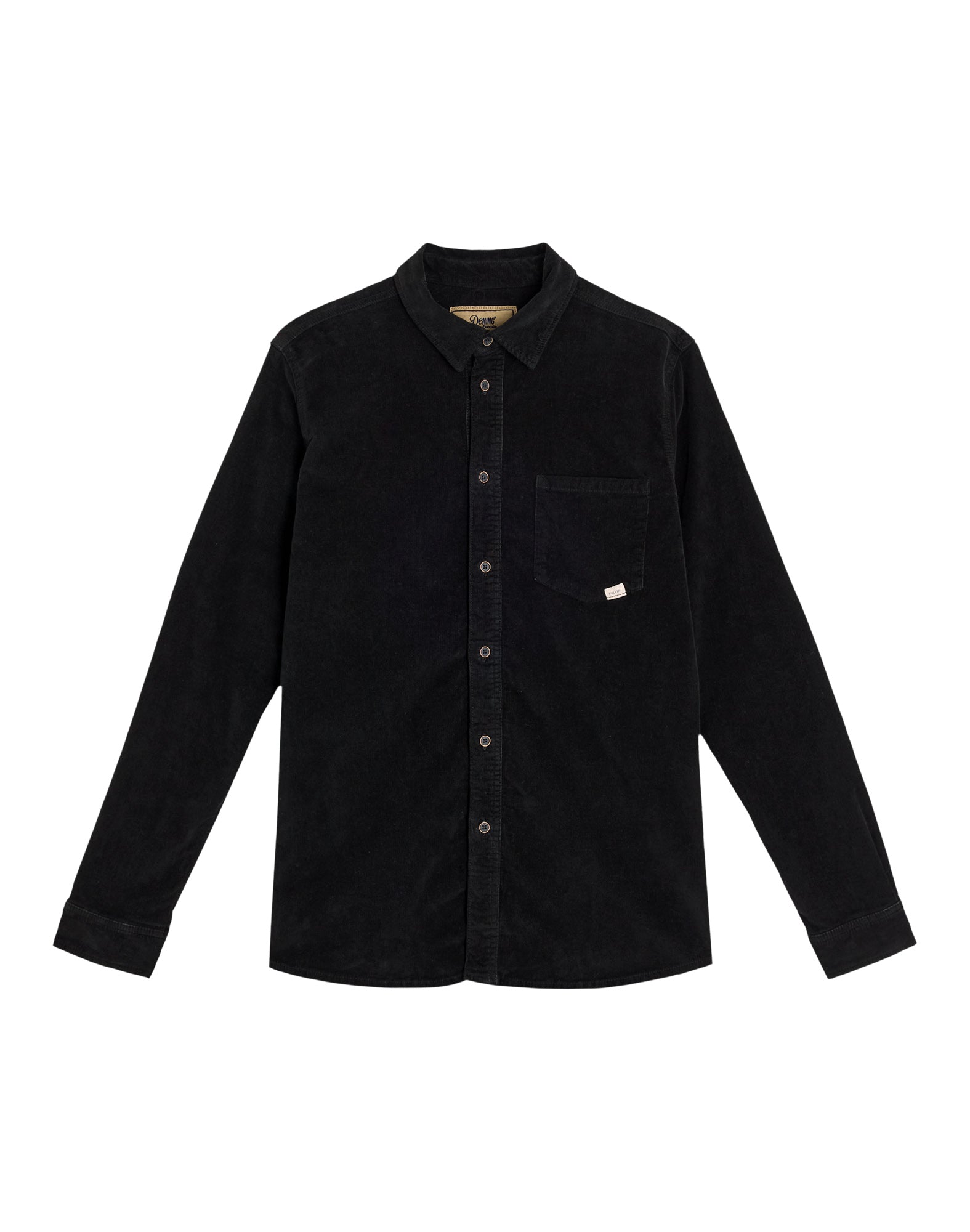 chemise velours black PULLIN en coton