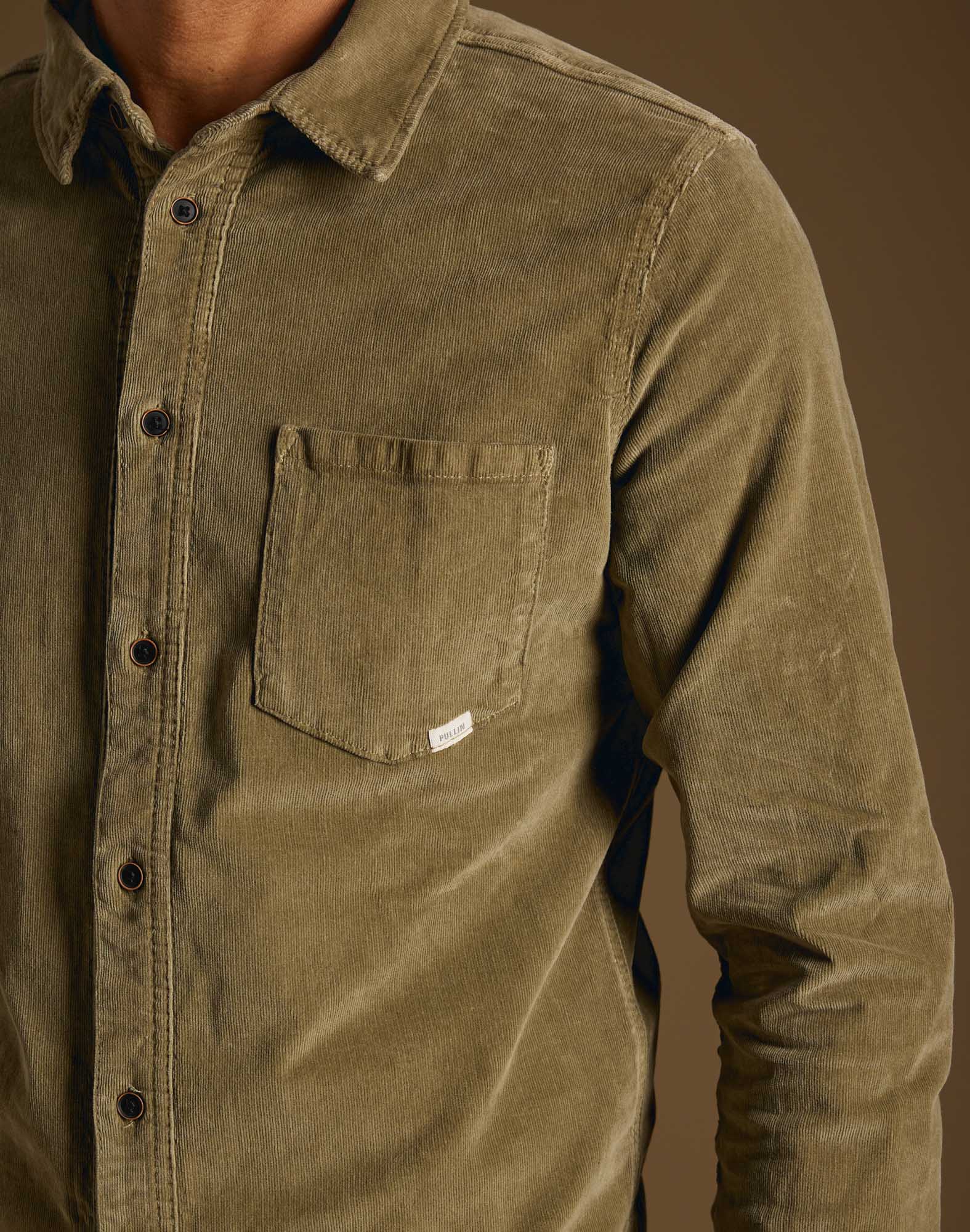 chemise velours land PULLIN en coton