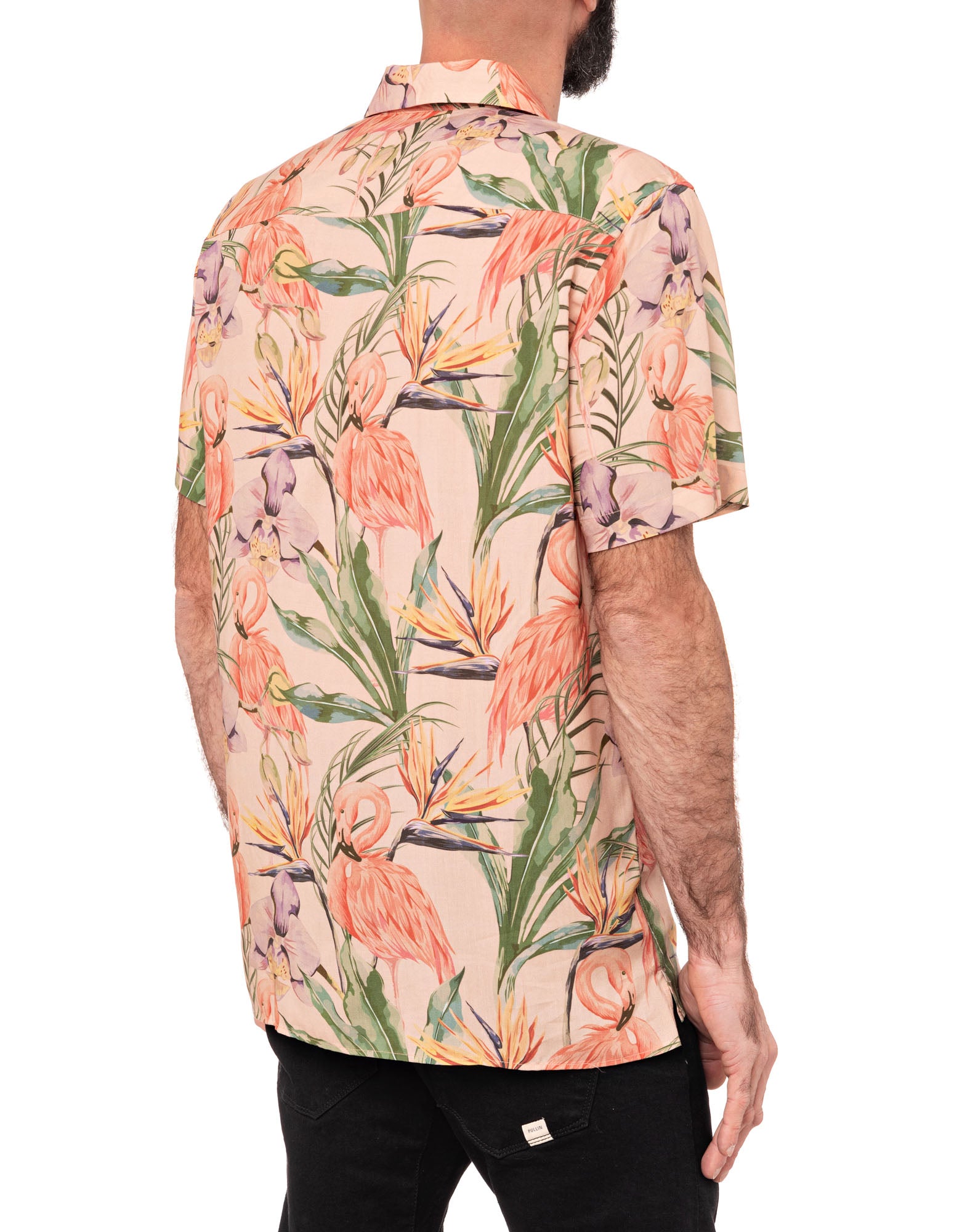 chemise hawaïenne flamingo PULLIN en coton