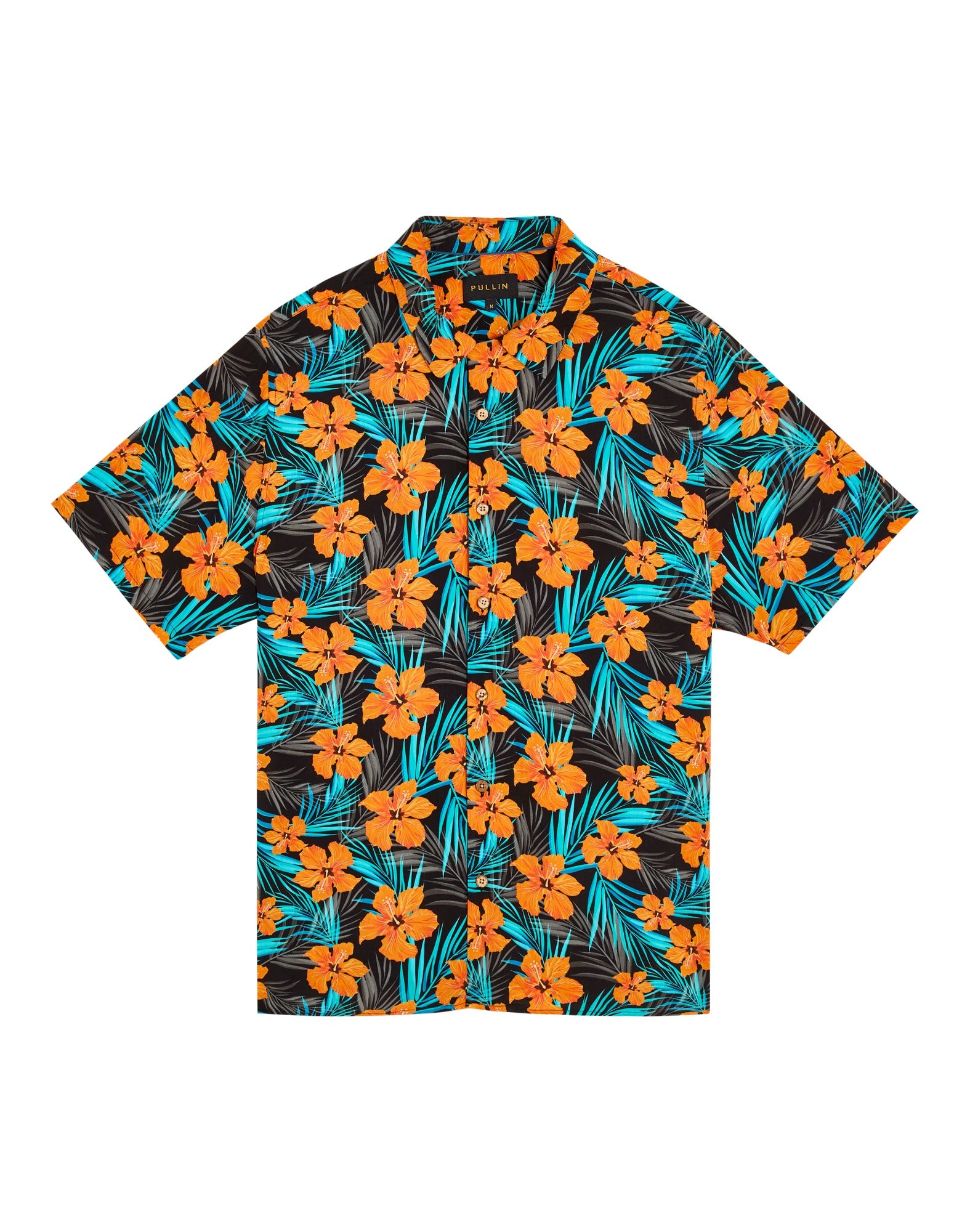 chemise hawaïenne orangeflo PULLIN en viscose