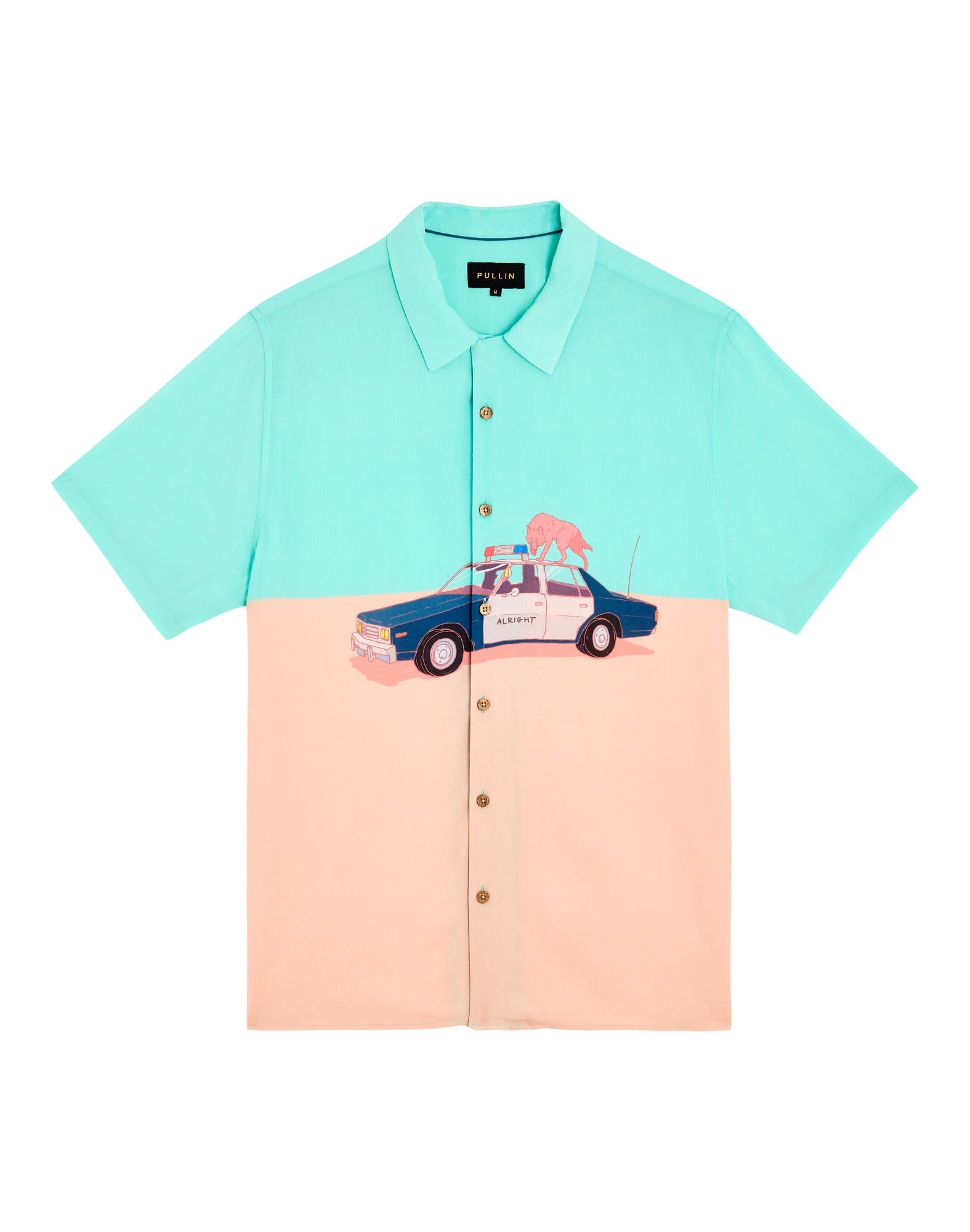 chemise hawaïenne police PULLIN en viscose