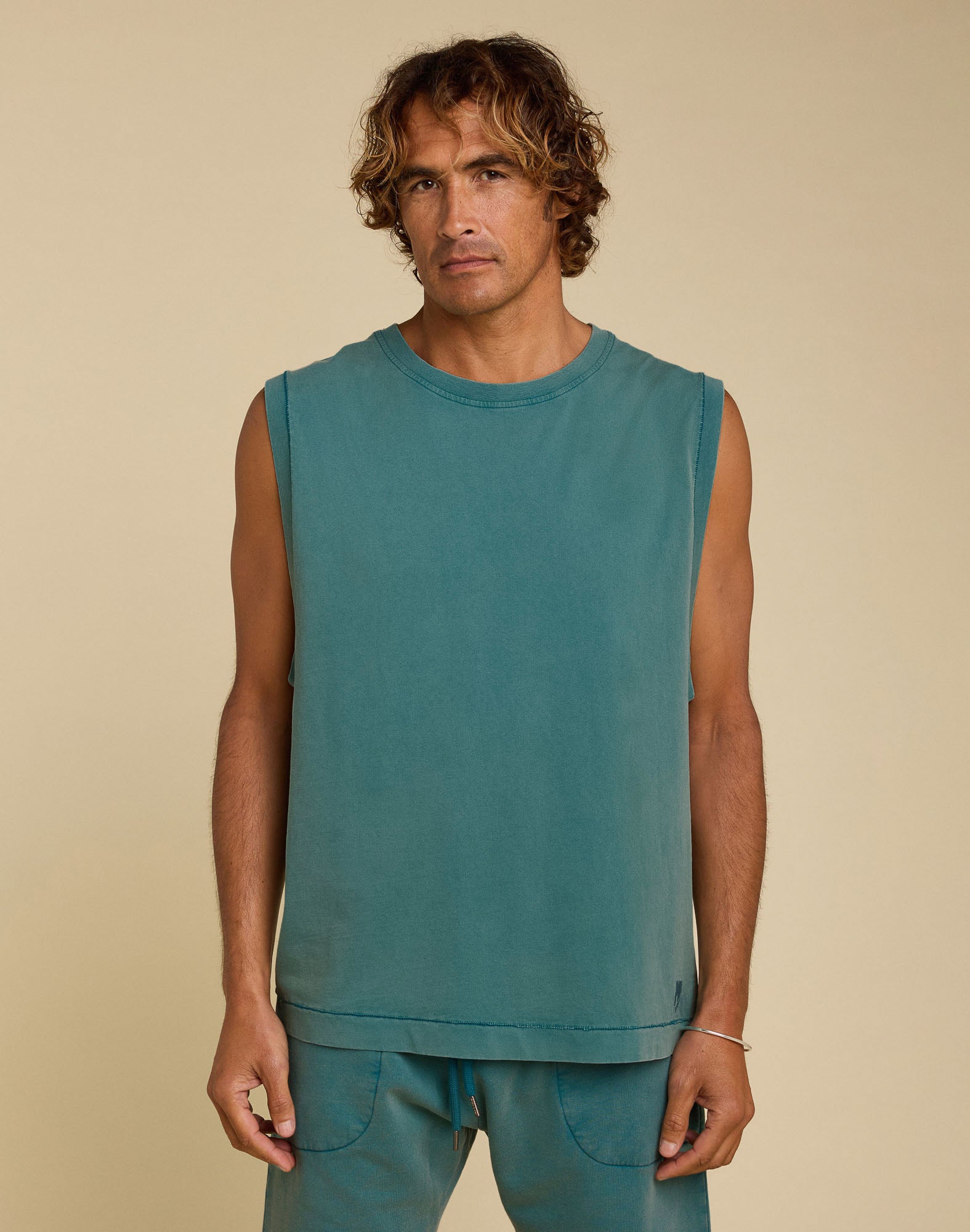 debardeur teal PULLIN en coton