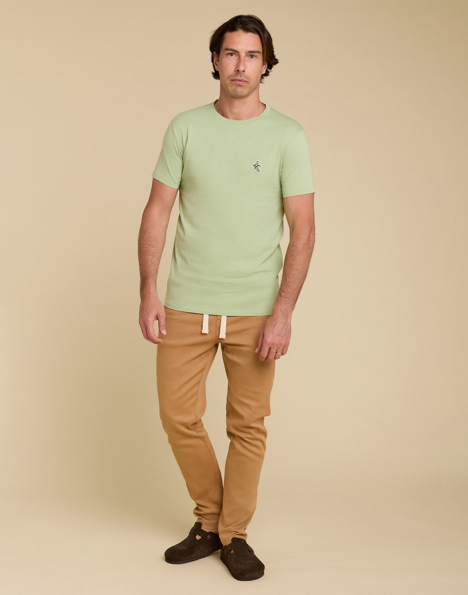 pantalon loose apricot PULLIN en tencel