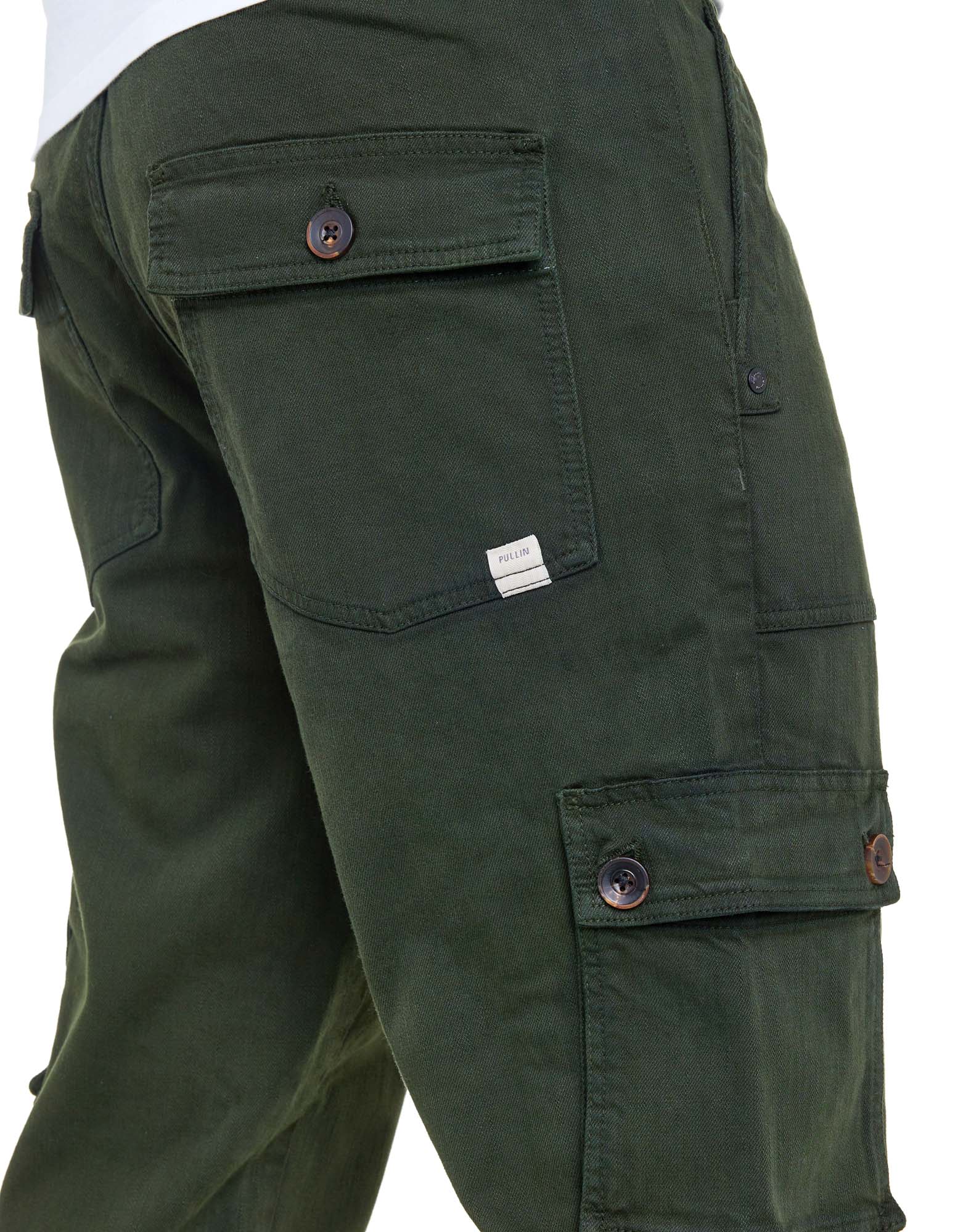 pantalon cargo forest PULLIN en coton