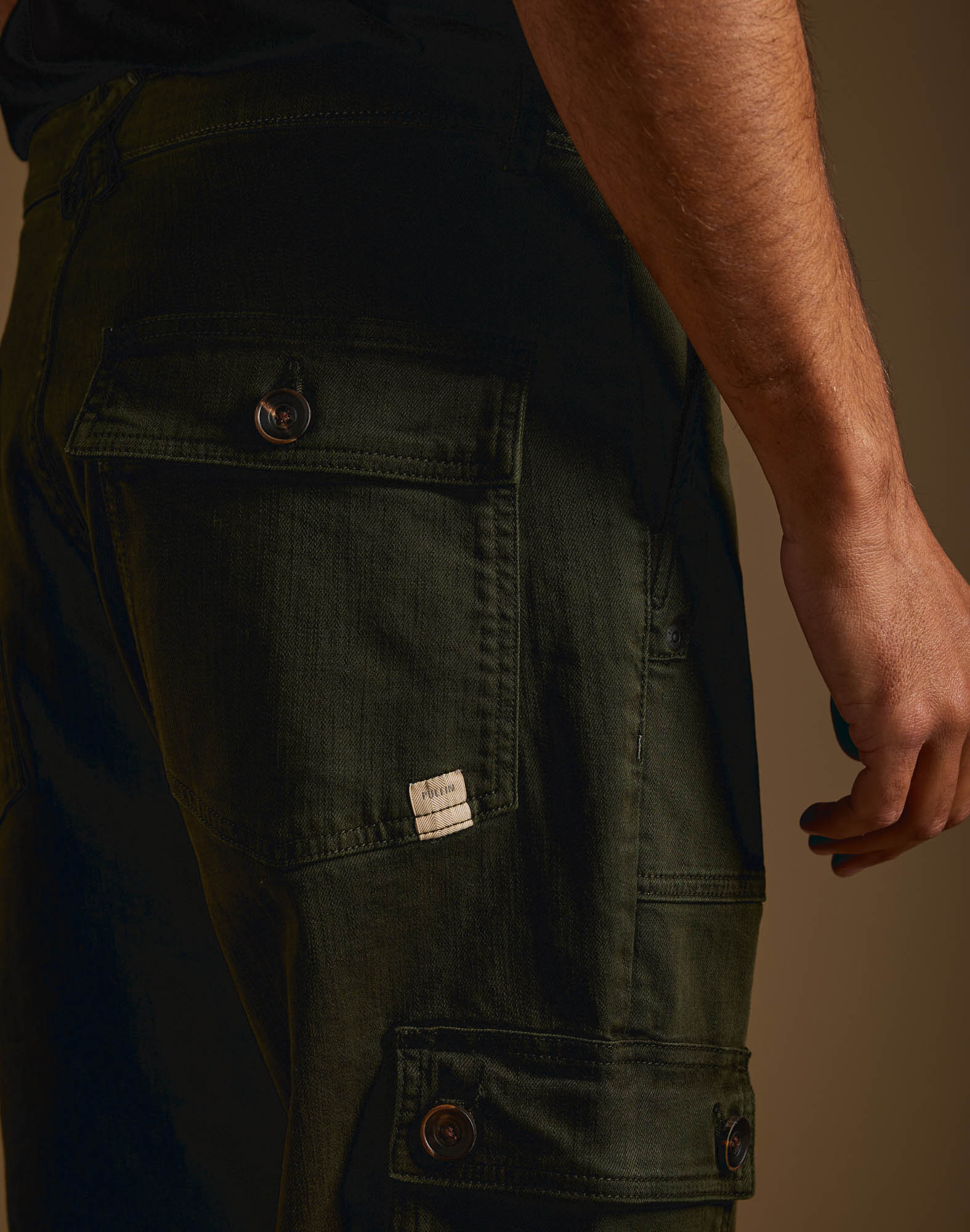 pantalon cargo forest PULLIN en coton