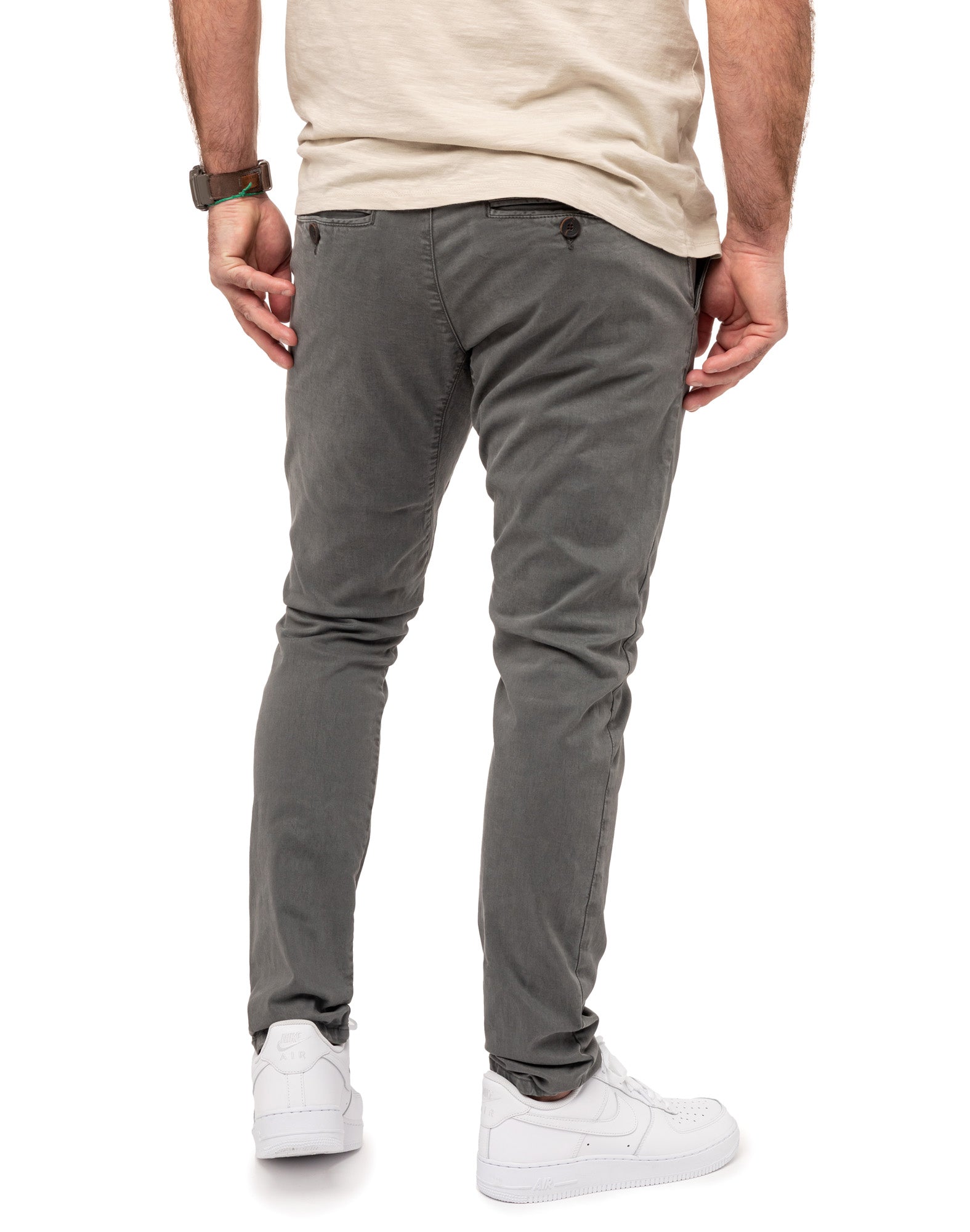 dening chino ardoise PULLIN en coton