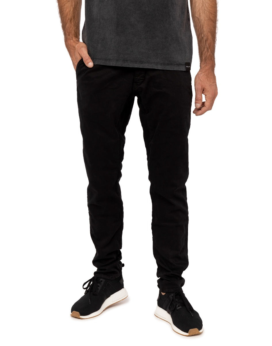 pantalon chino black PULLIN en coton