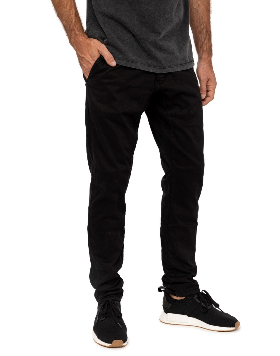 pantalon chino black PULLIN en coton