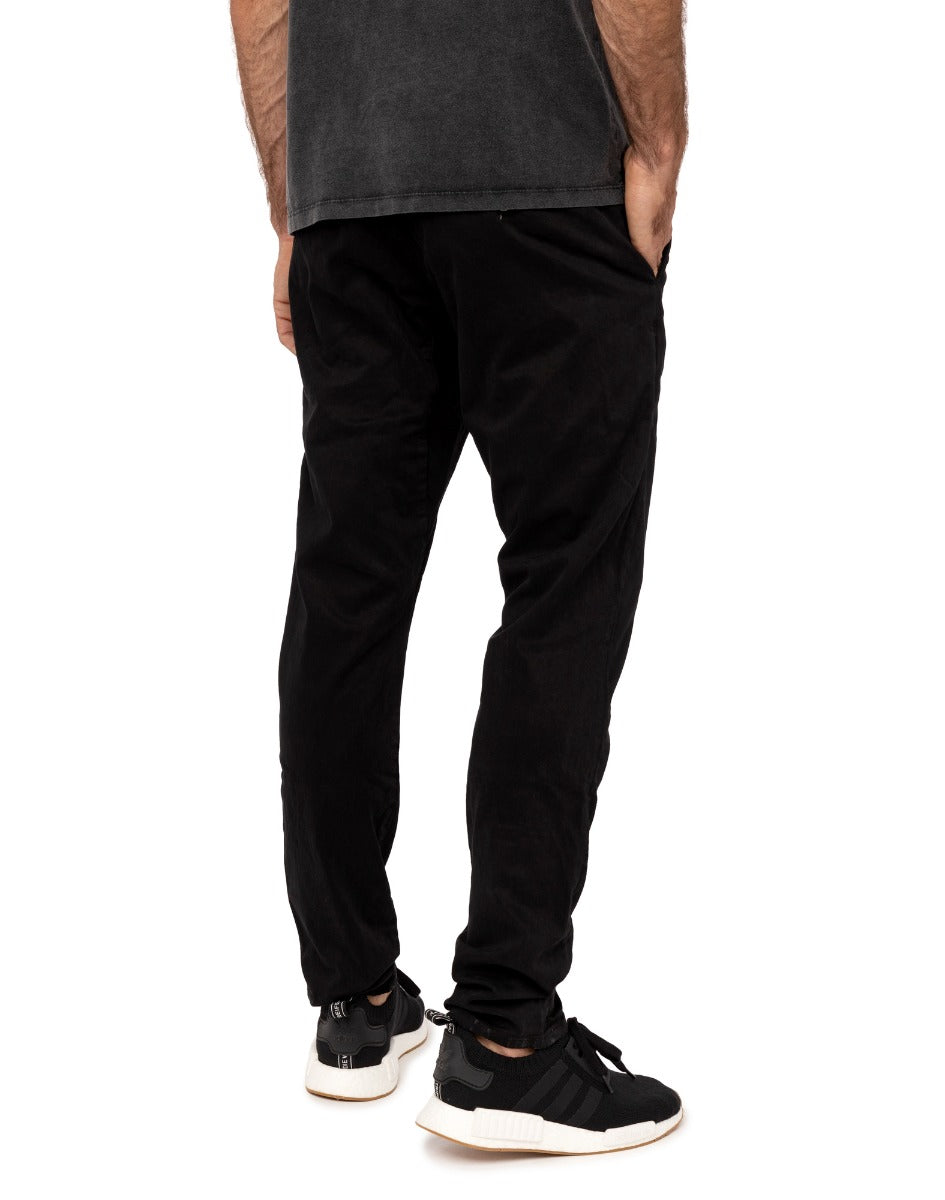 pantalon chino black PULLIN en coton