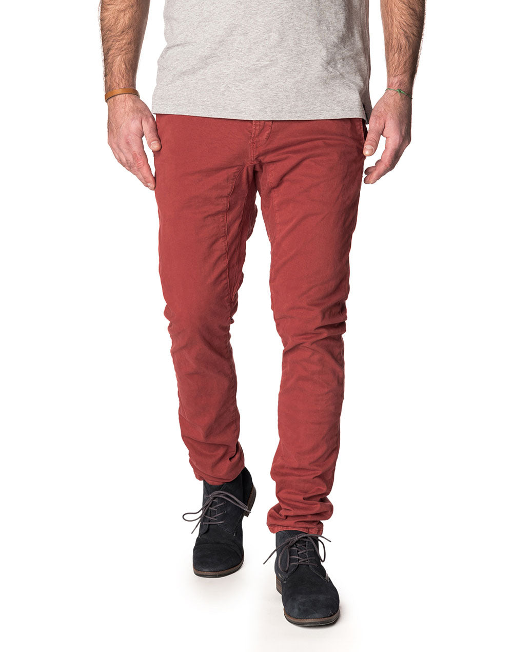 pantalon chino bordeaux PULLIN