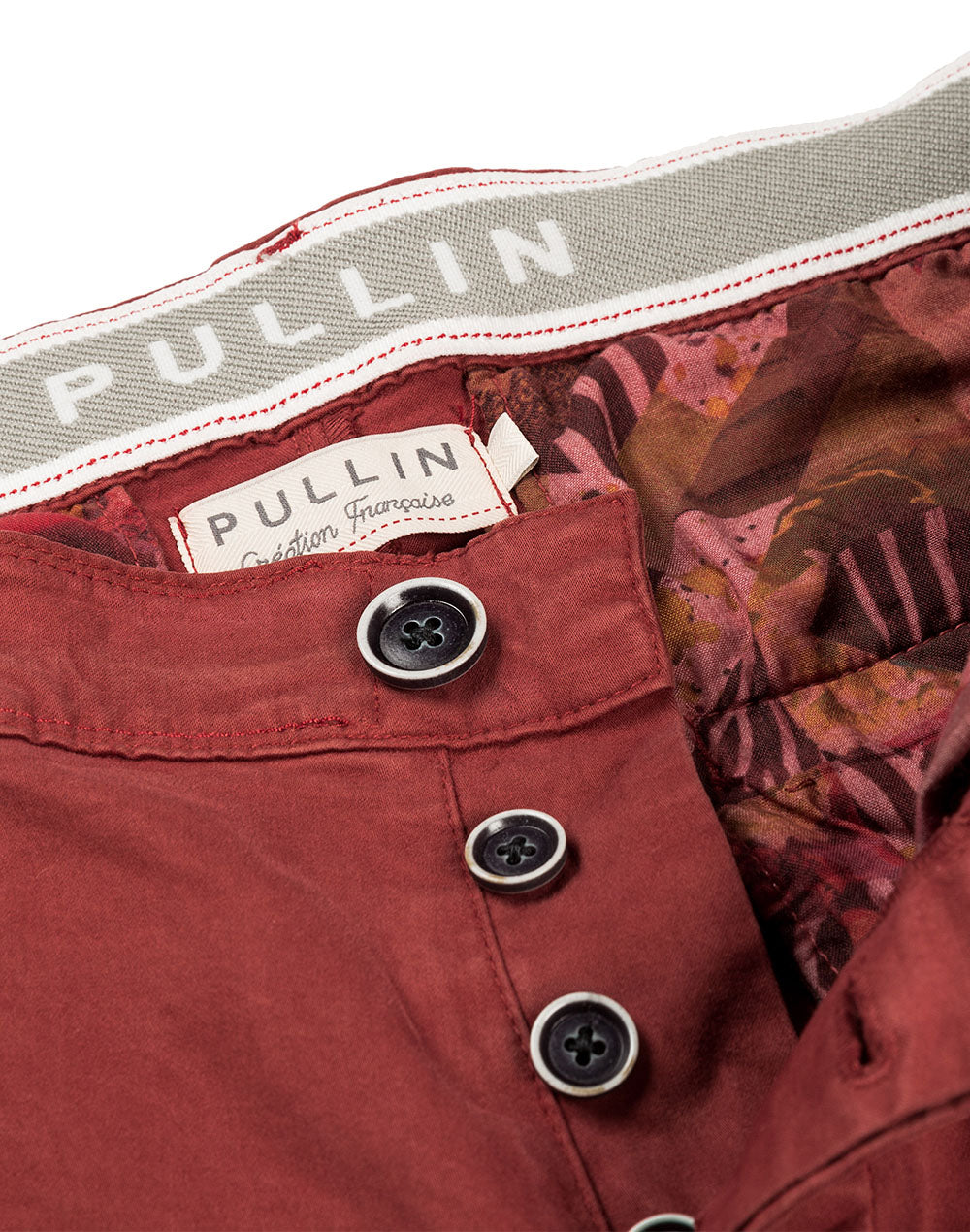 pantalon chino bordeaux PULLIN